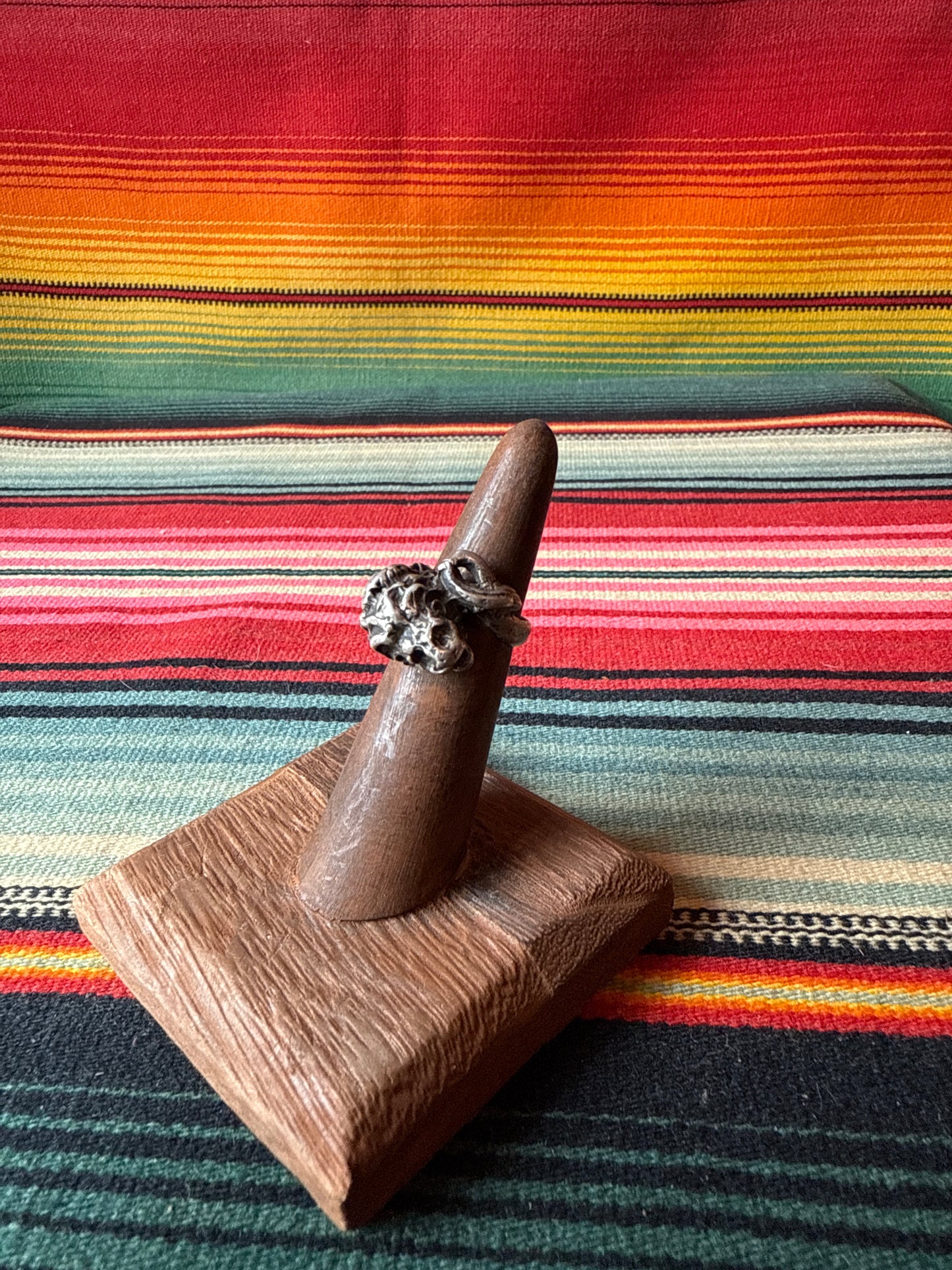 Vintage Big Cat Sterling Wrap Around Ring