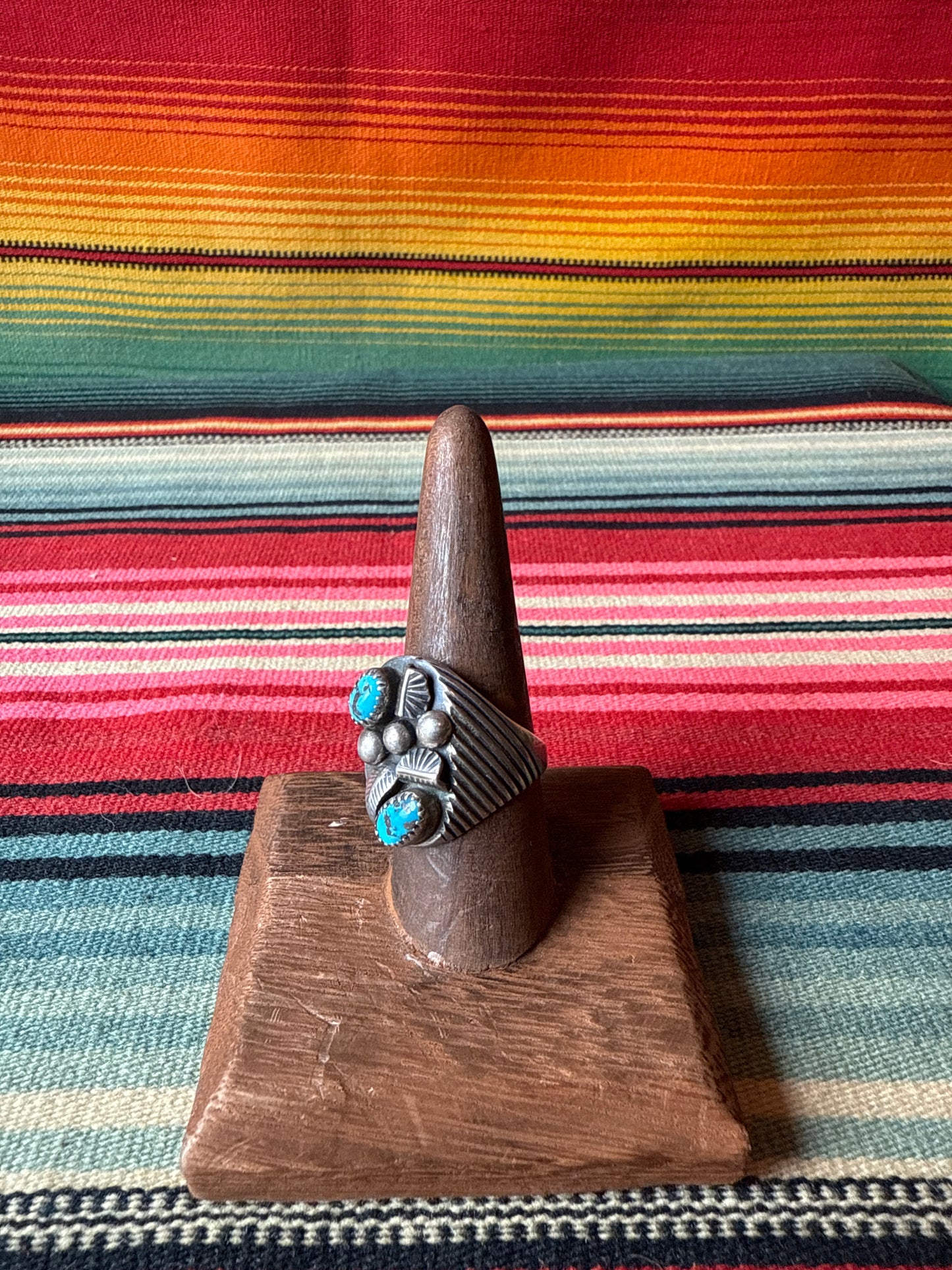 Vintage Sterling and Turquoise Ring