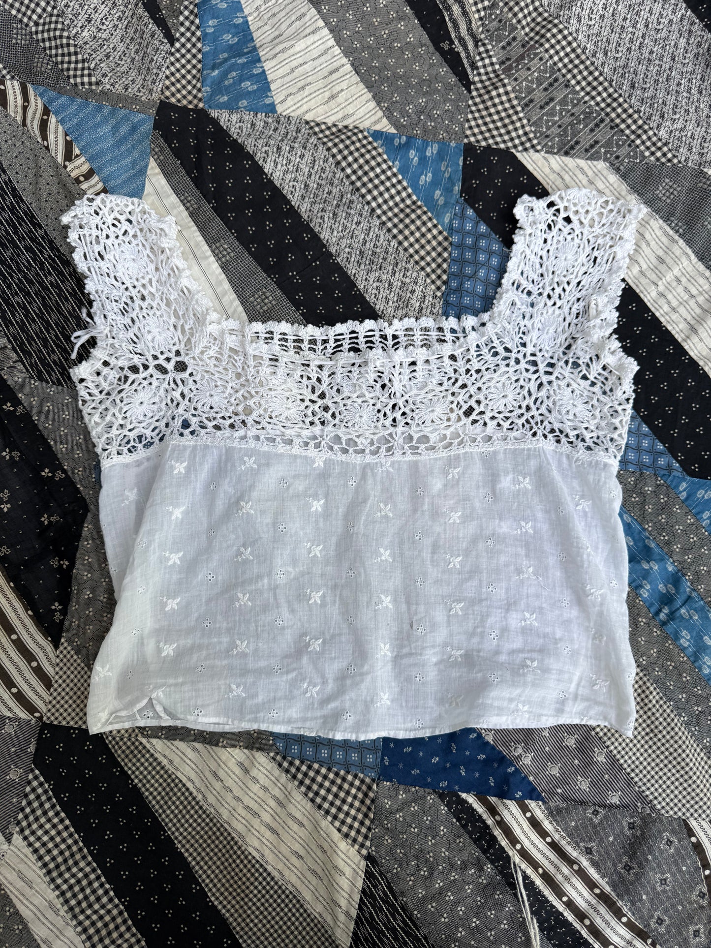 Antique Crochet Corset Cover (JM)