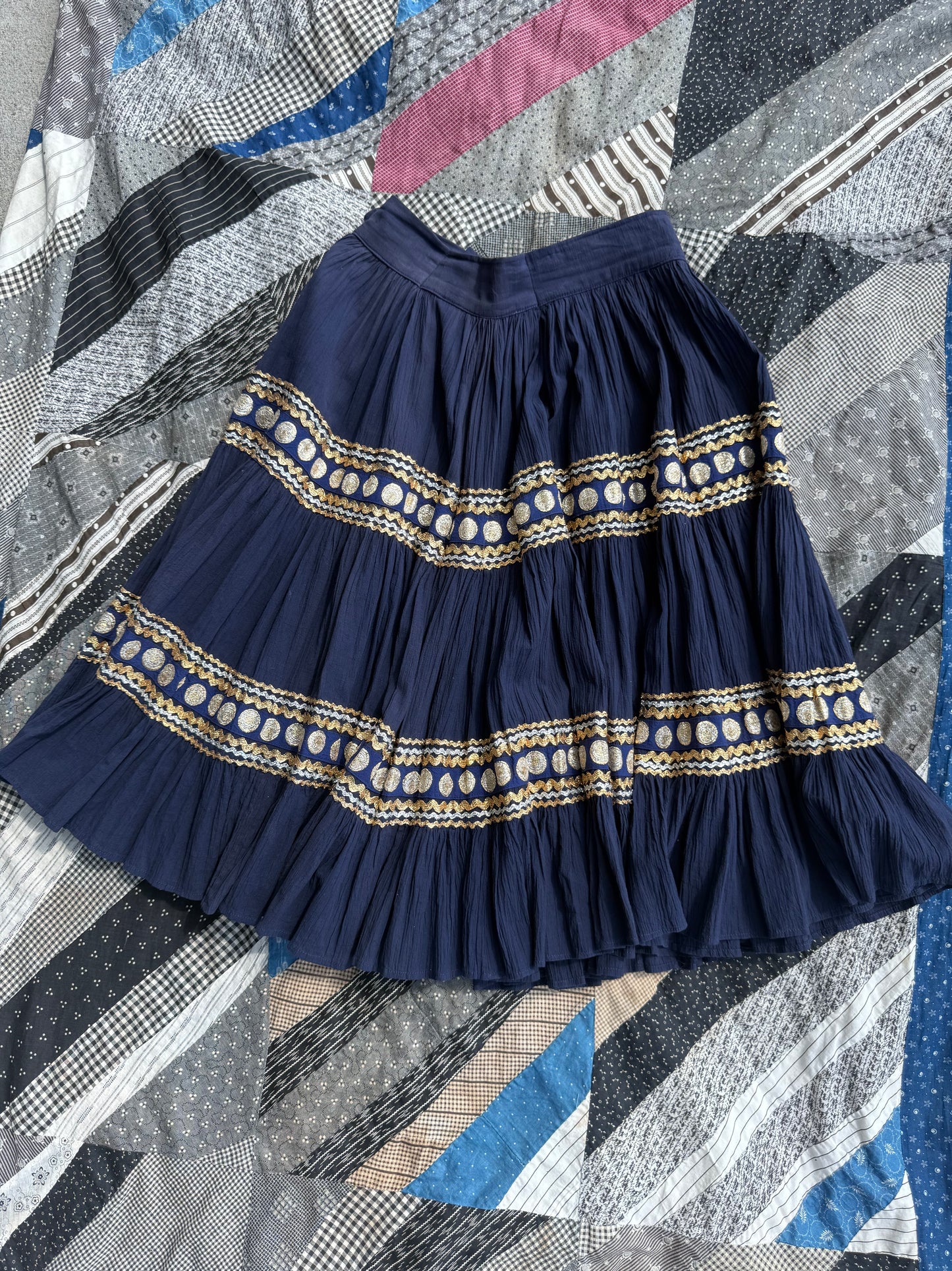 1950s Blue Patio Skirt