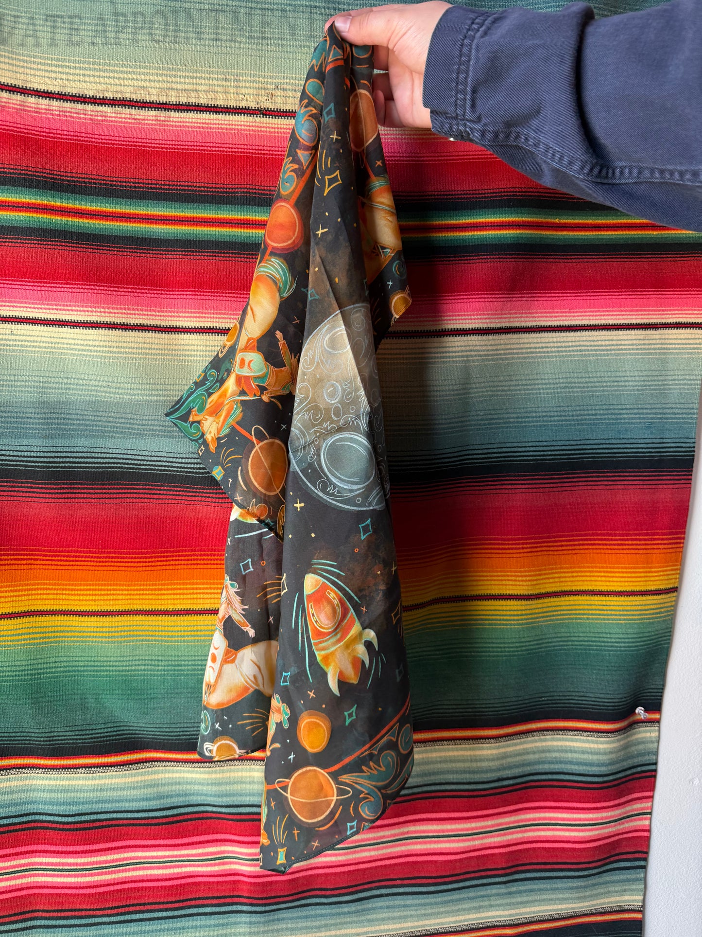 Cosmic Cowgirl Silk Scarf