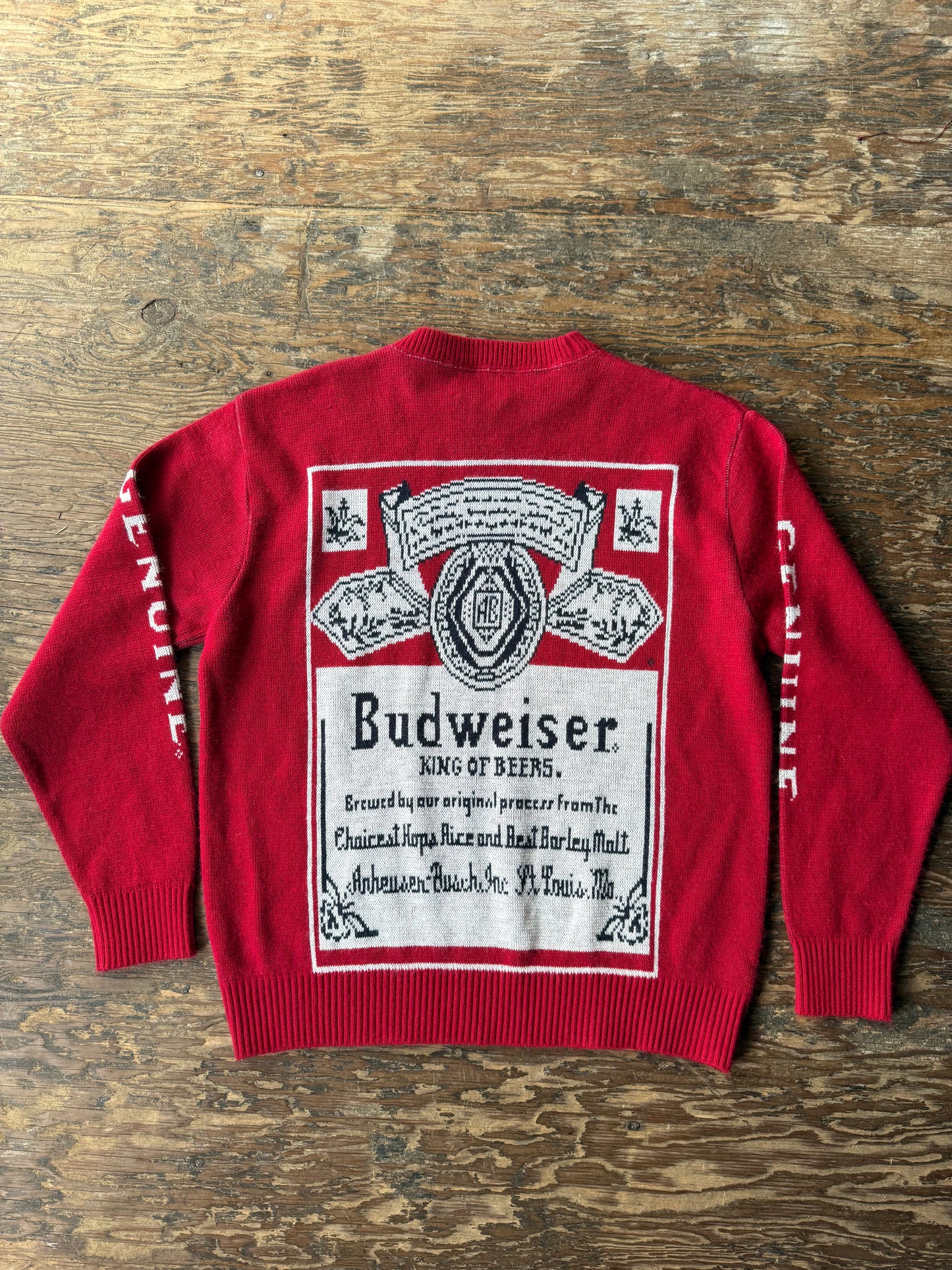 1980s Budweiser Knit Sweater
