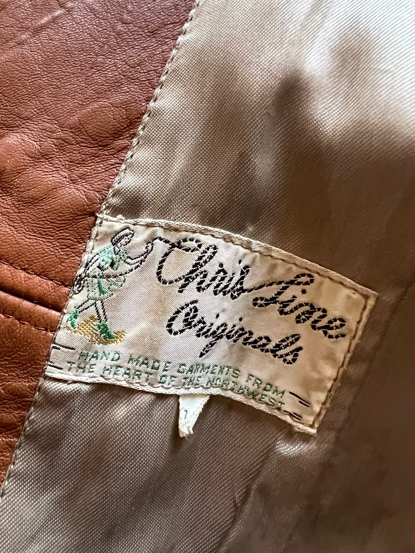 1950s RARE Chris Line Deerskin Beaded Fringe Jacket