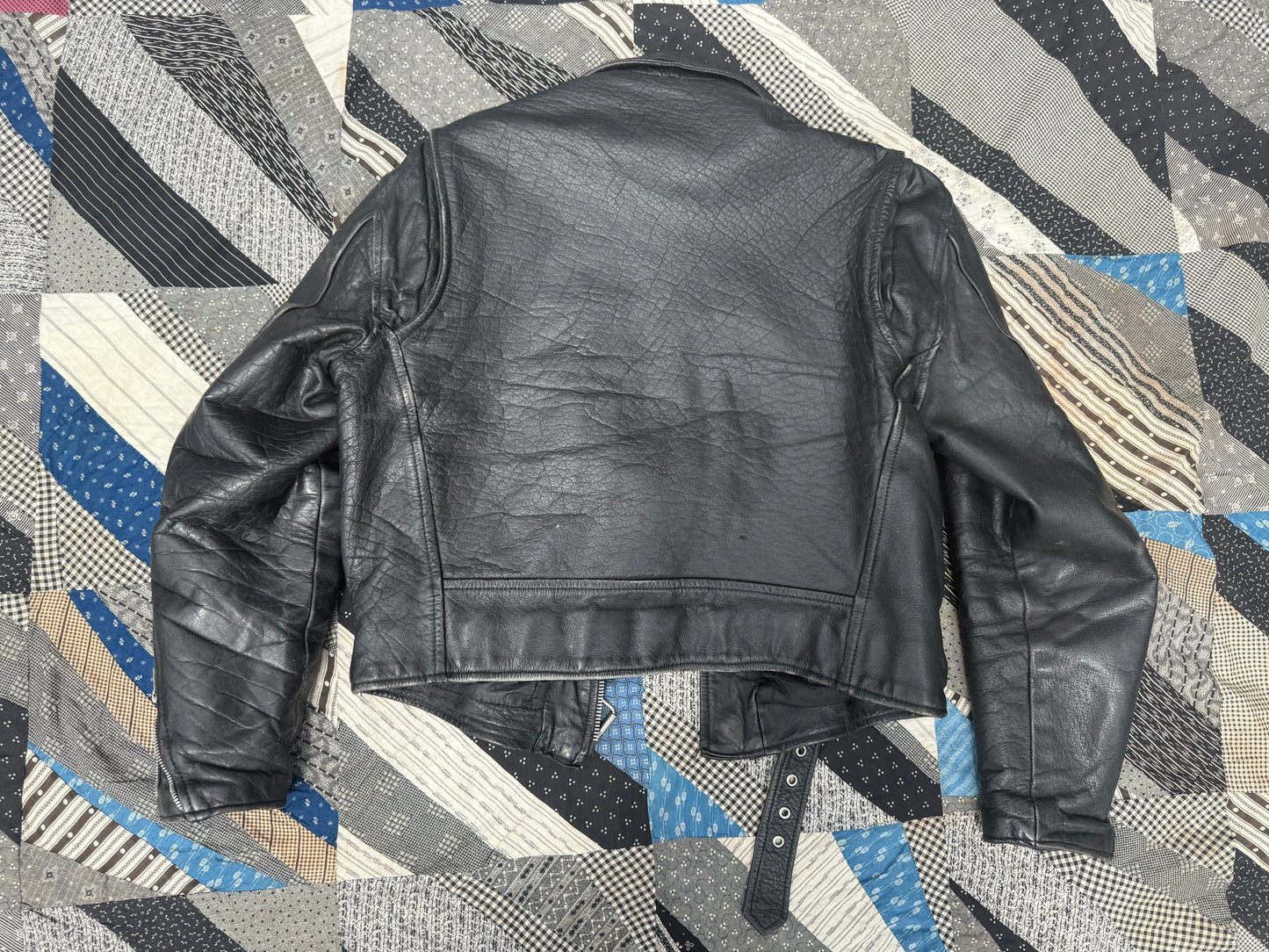 Vintage Gino Leathers Biker Jacket AS IS