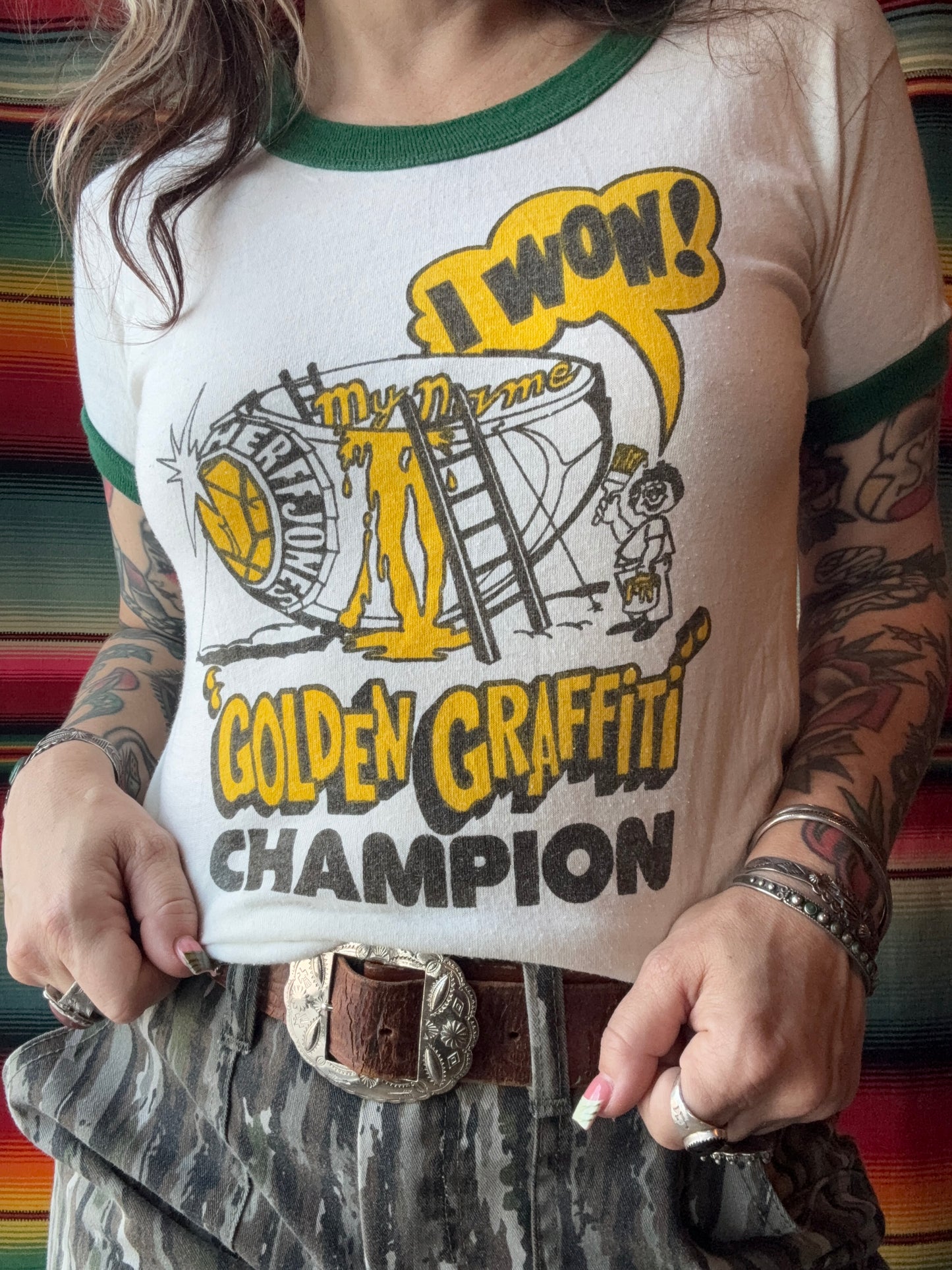 VTG Golden Graffiti Champion Tee
