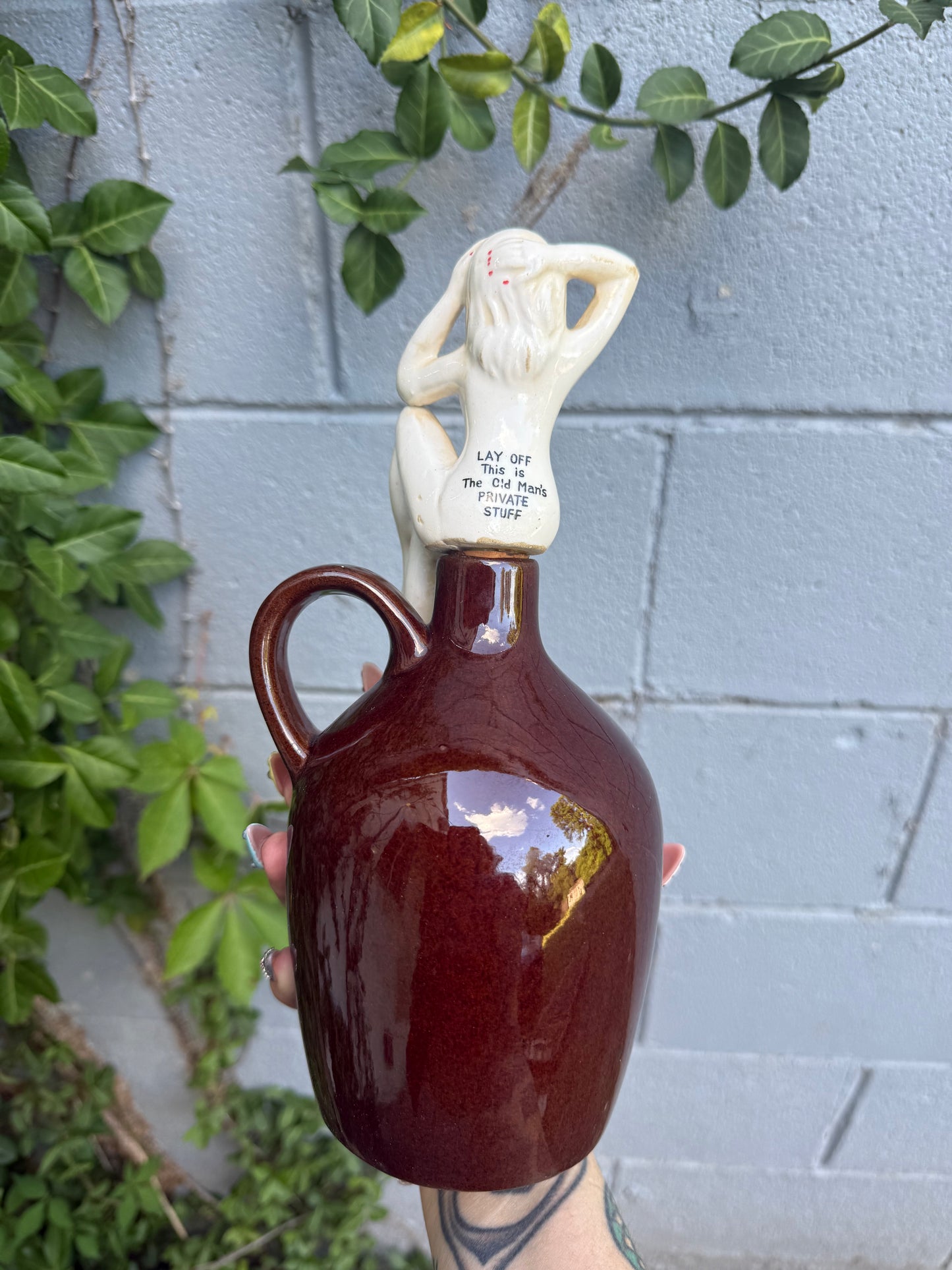 Vintage Pinup Jug Decanter