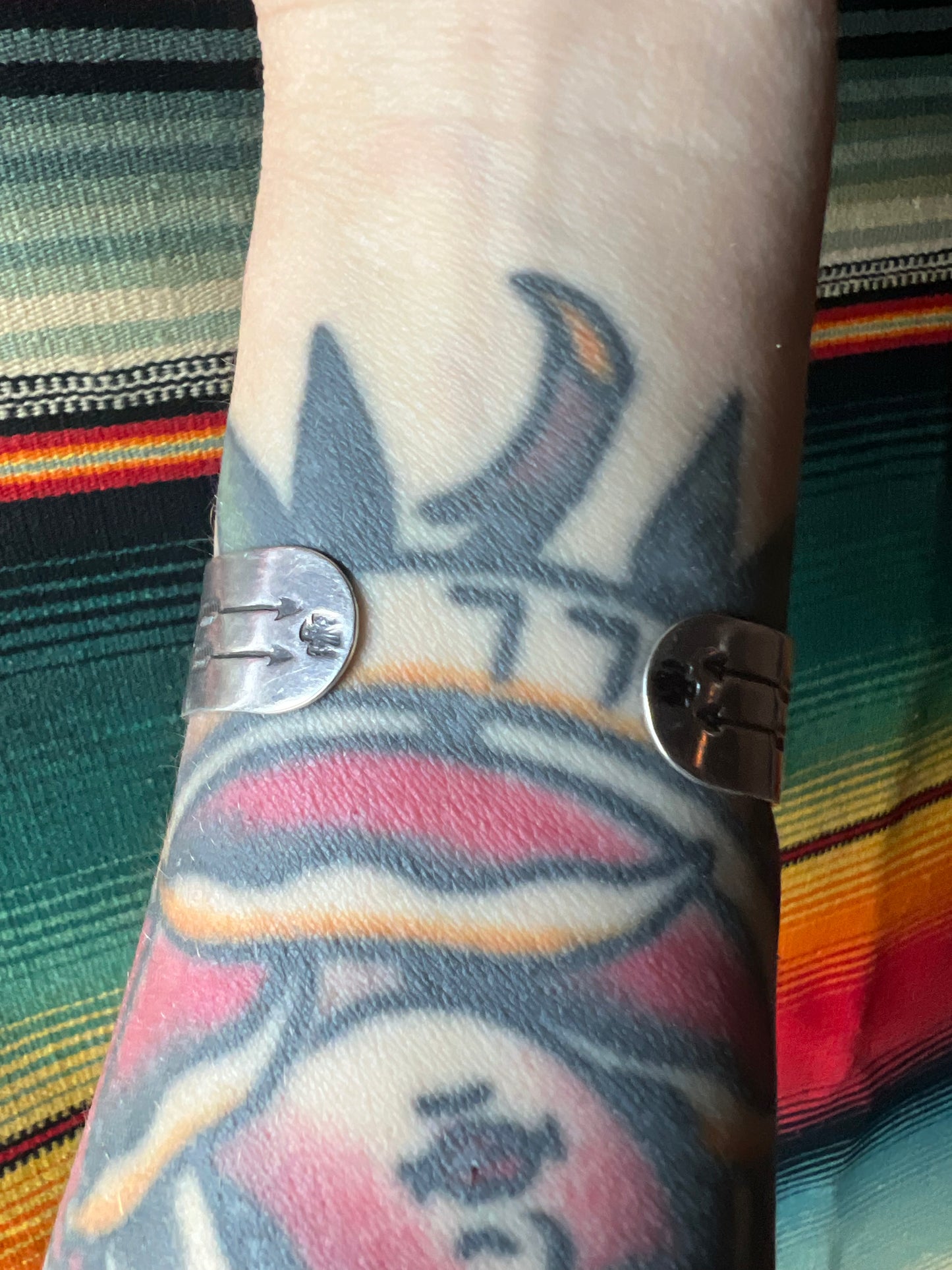 Fred Harvey 4 Stone Santa Fe Stamp (Double Arrow)