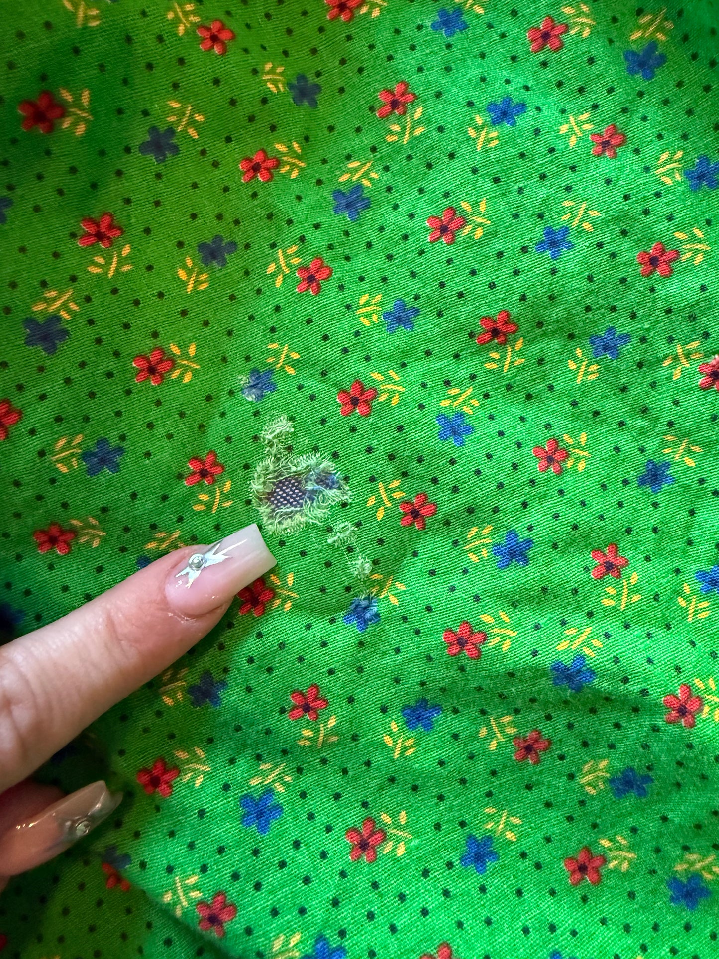 Vintage Handmade Patchwork Circle Skirt