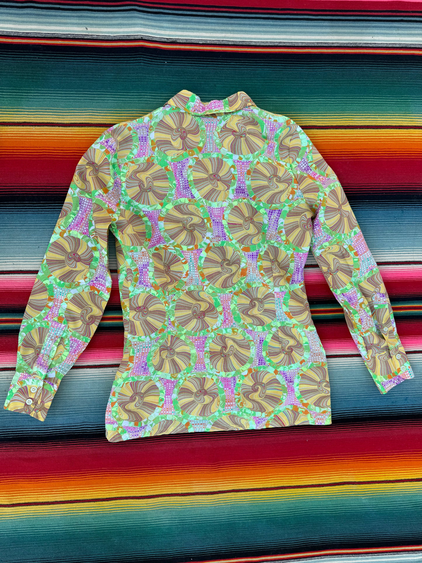 1970s Psychedelic Button Down (LR)