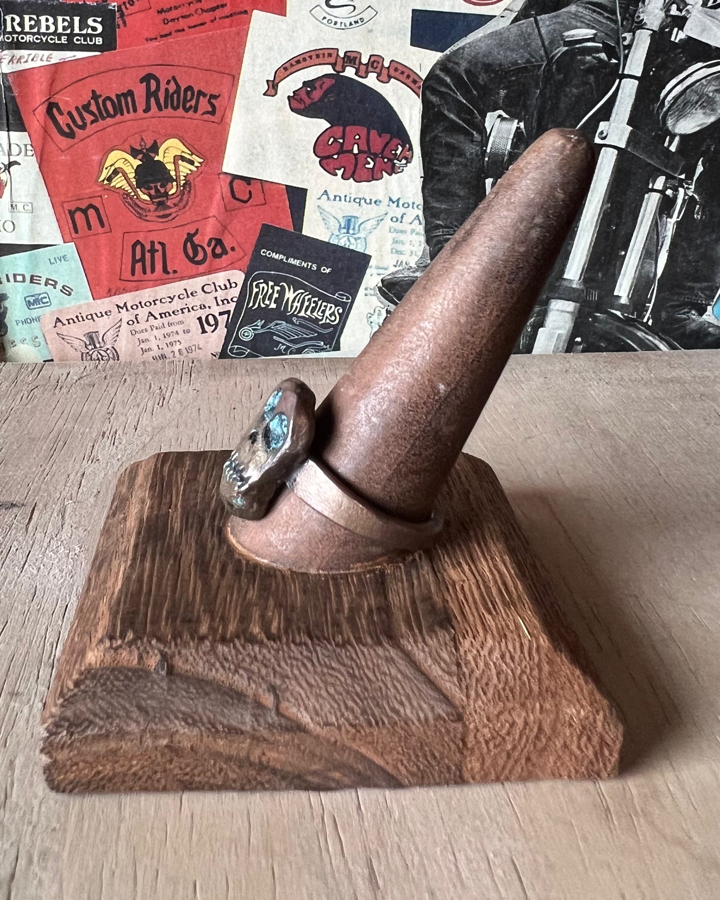 Handmade Copper Skull Ring