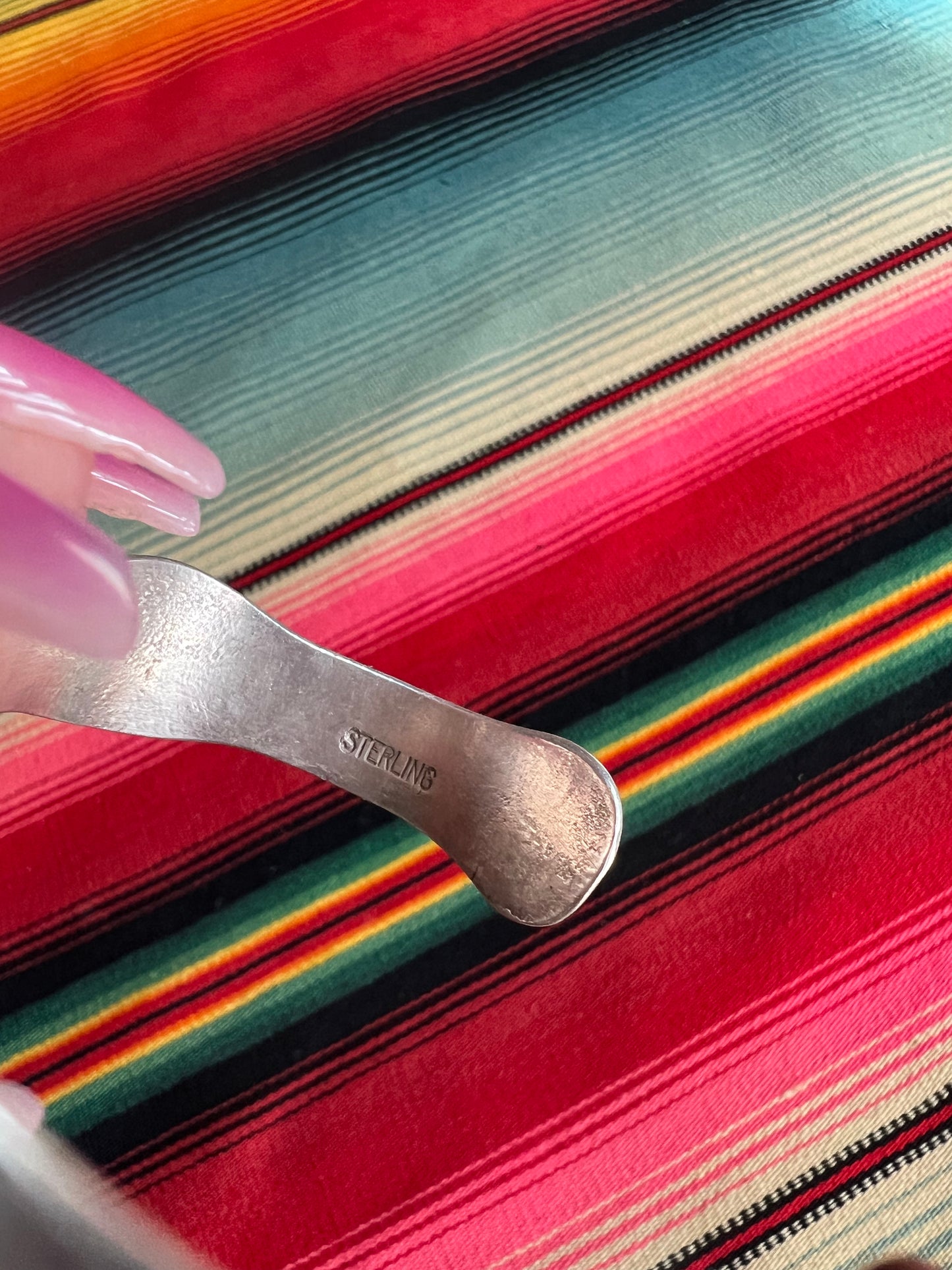 Vintage Mid Century Modern Sterling Cuff