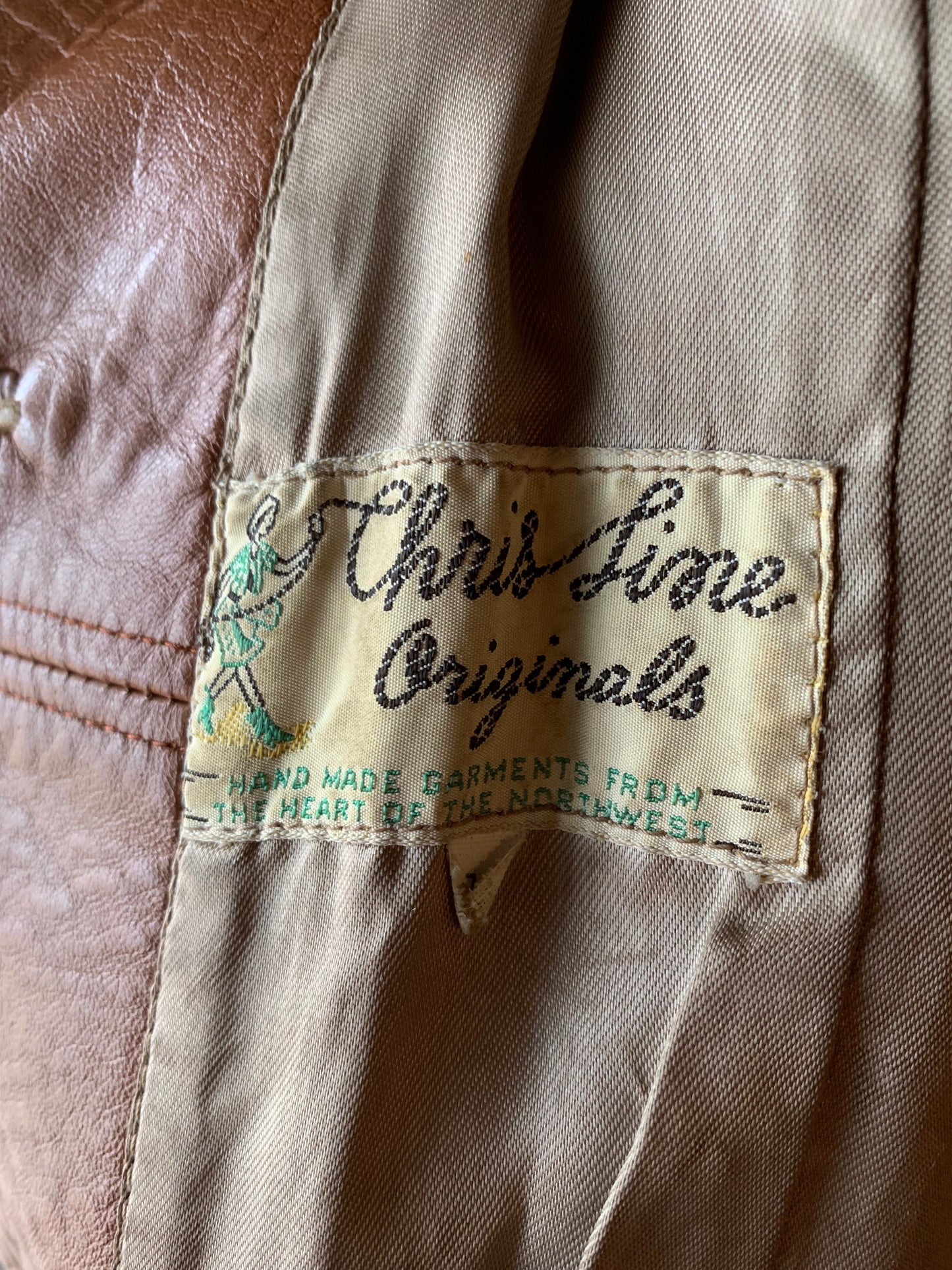 1950s RARE Chris Line Deerskin Beaded Fringe Jacket
