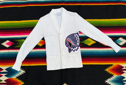Vintage 1970s Indian Head Cardigan