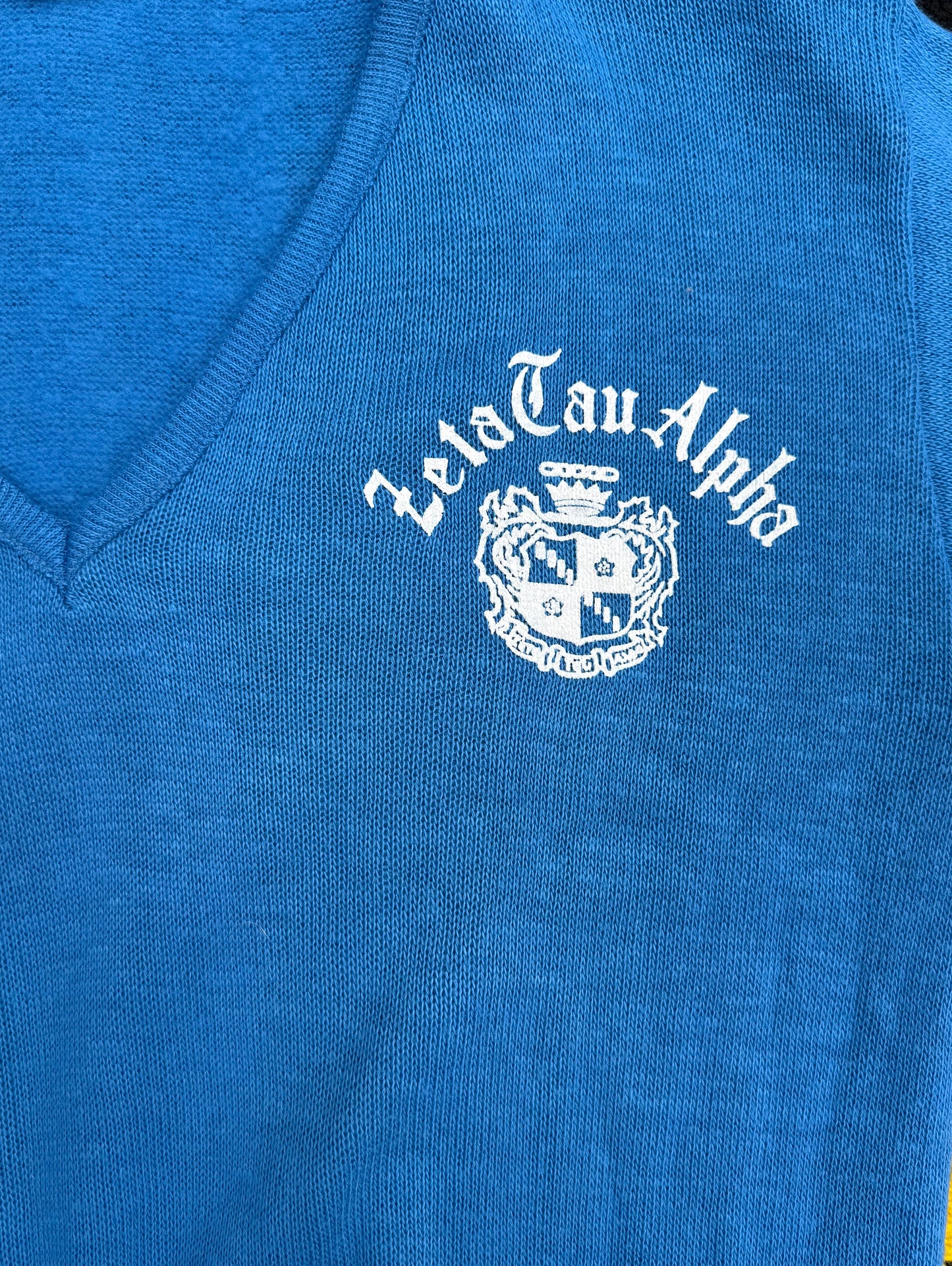 Vintage Zeta Tau Alpha Knit V-Neck