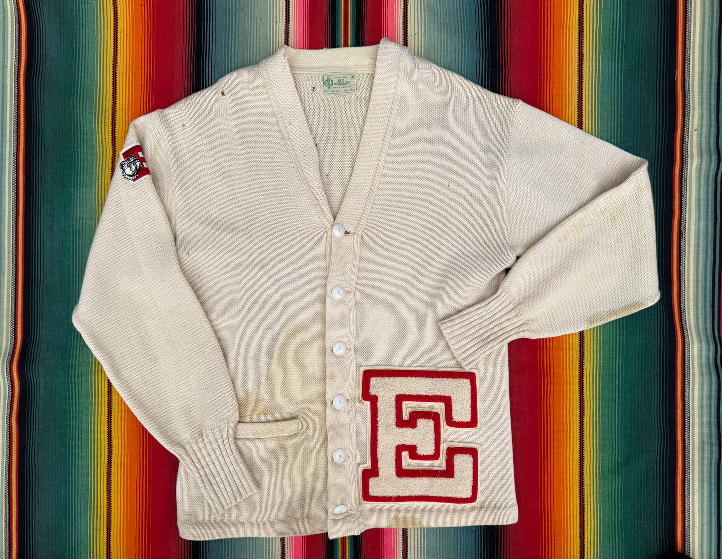 Vintage 1960s Lanza Collegiate Cardigan