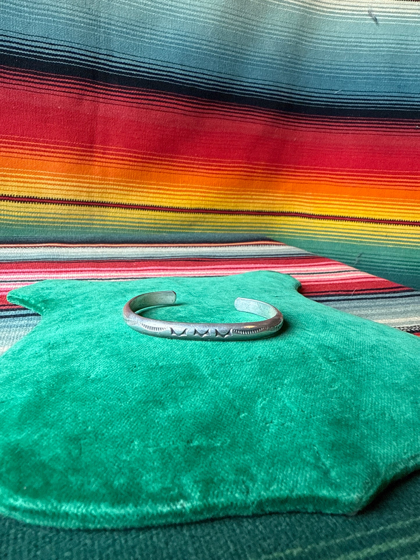 Vintage Sterling Stamped 3 Wings Cuff Stacker