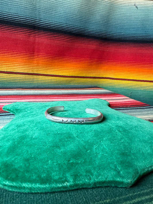 Vintage Sterling Stamped 3 Wings Cuff Stacker