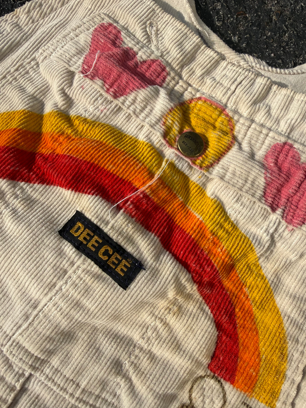 1980s Handpainted Senior Overalls