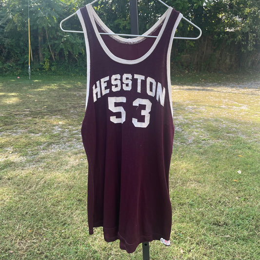 VTG 1950s 'Hesston 53' Basketball Jersey