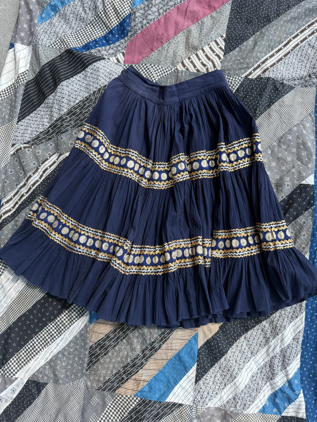 1950s Blue Patio Skirt