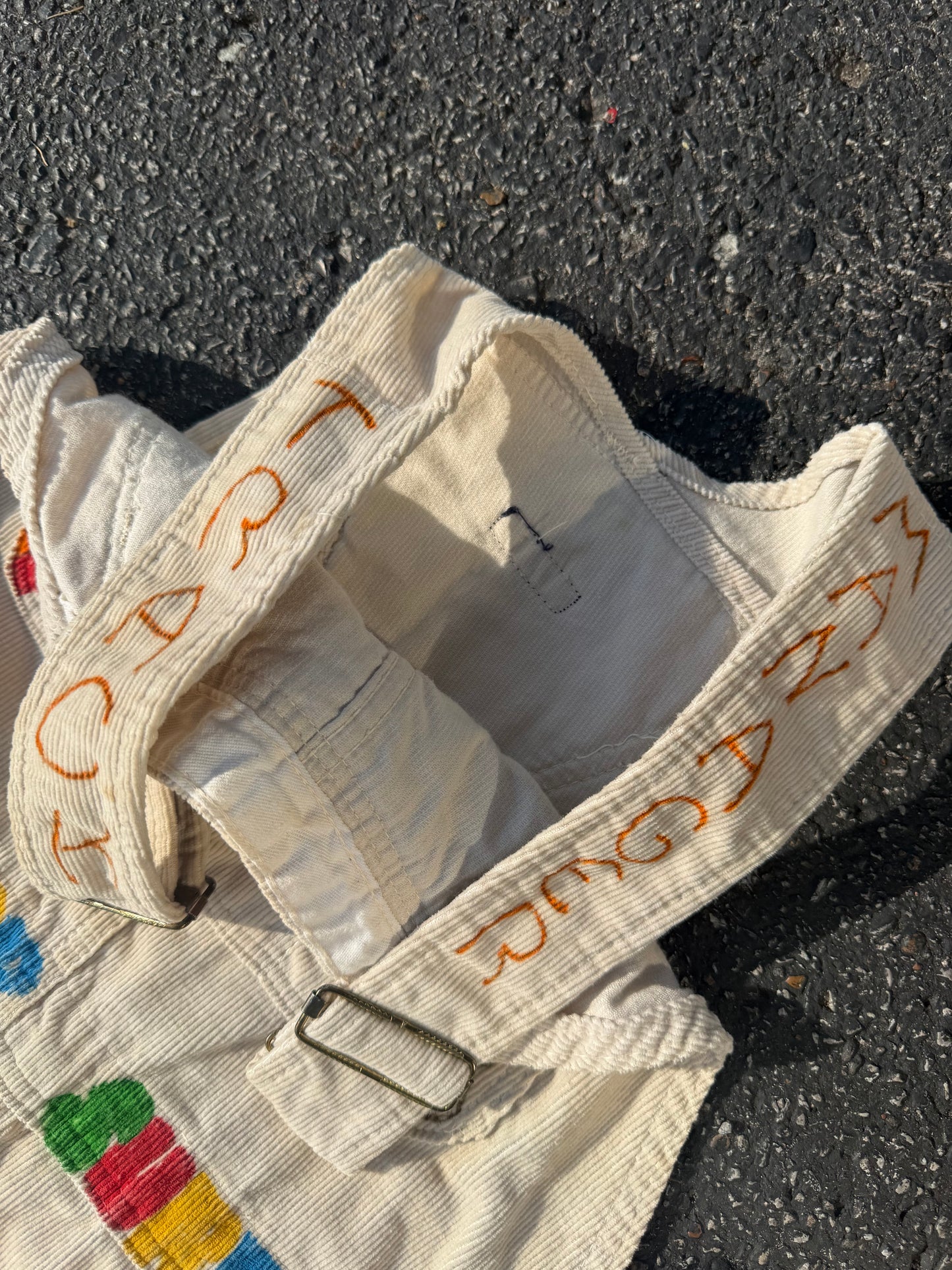 1980s Handpainted Senior Overalls