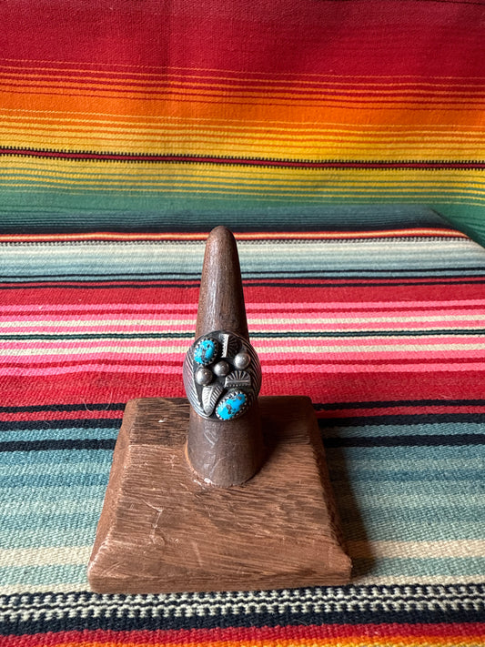 Vintage Sterling and Turquoise Ring (MA)