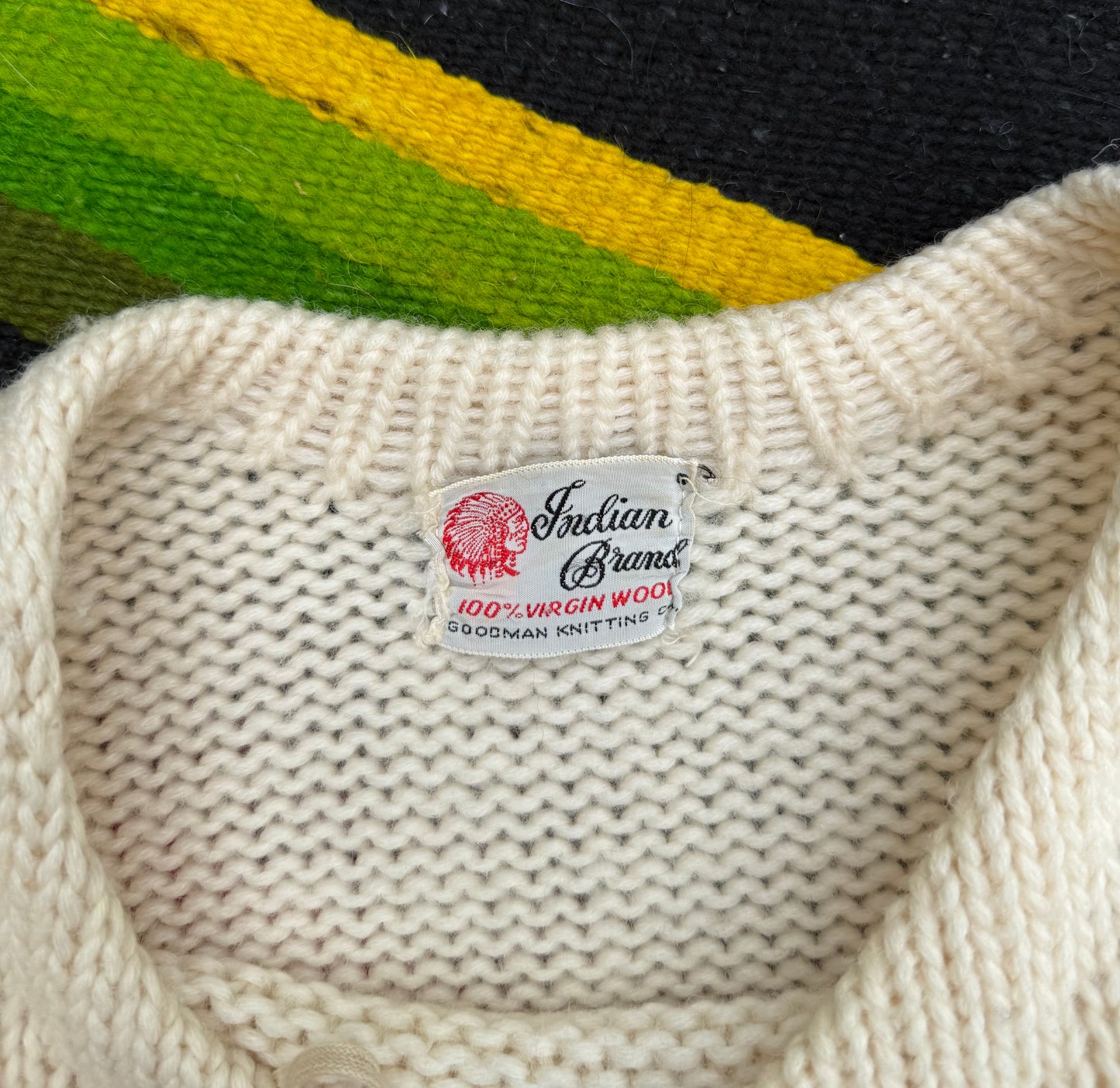 Vintage 1960s Indian Brand Wool Sweater