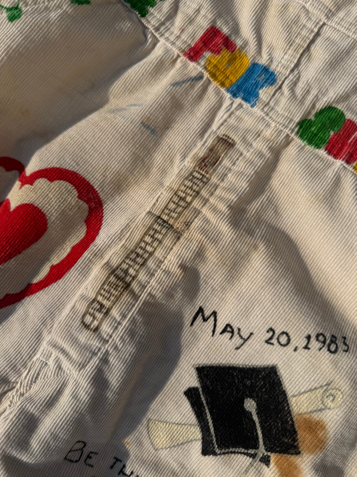 1980s Handpainted Senior Overalls