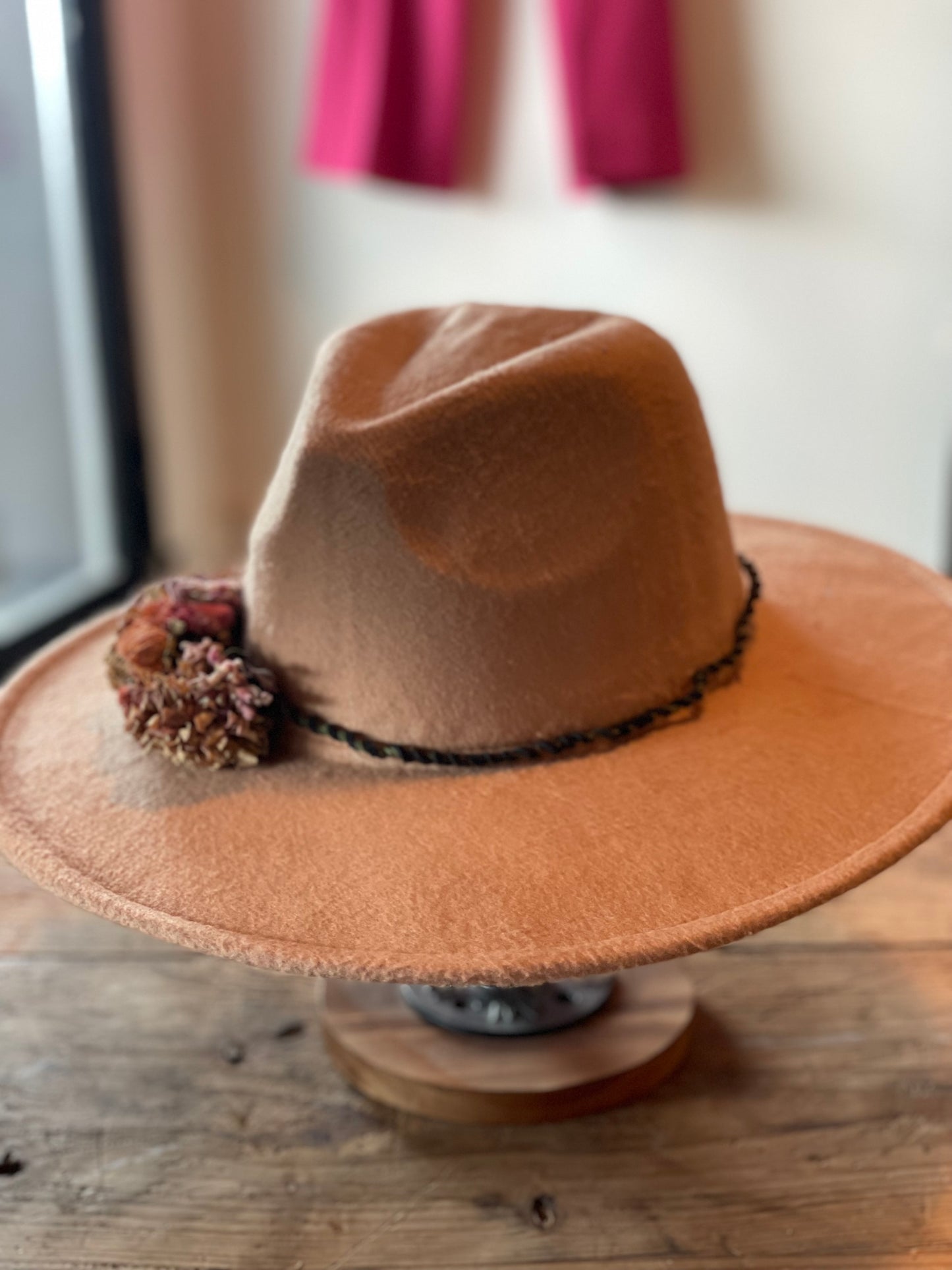 Assorted Cowboy Hats with Floral Hat Bands