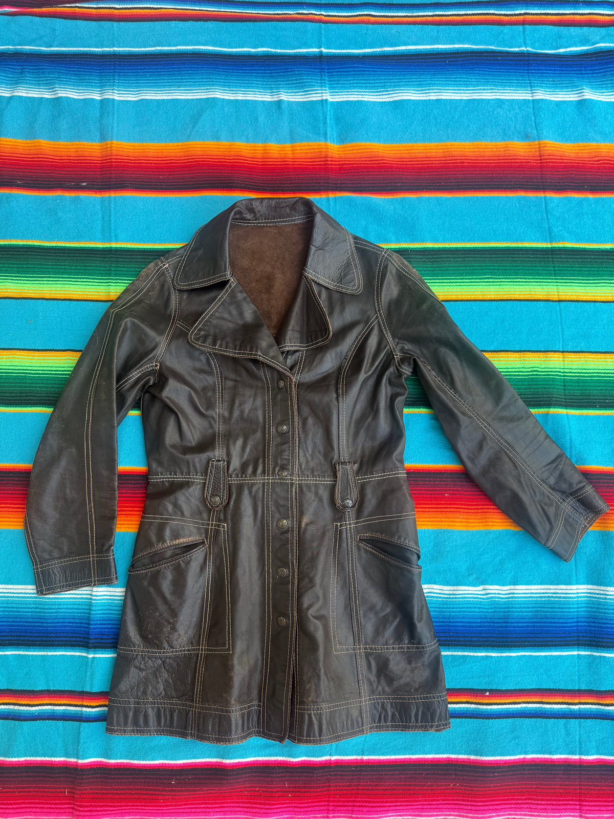1970s Reversible Leather Coat