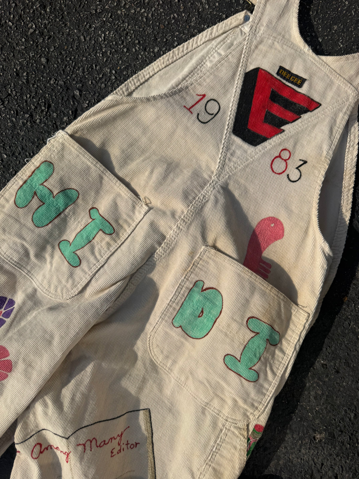 1980s Handpainted Senior Overalls