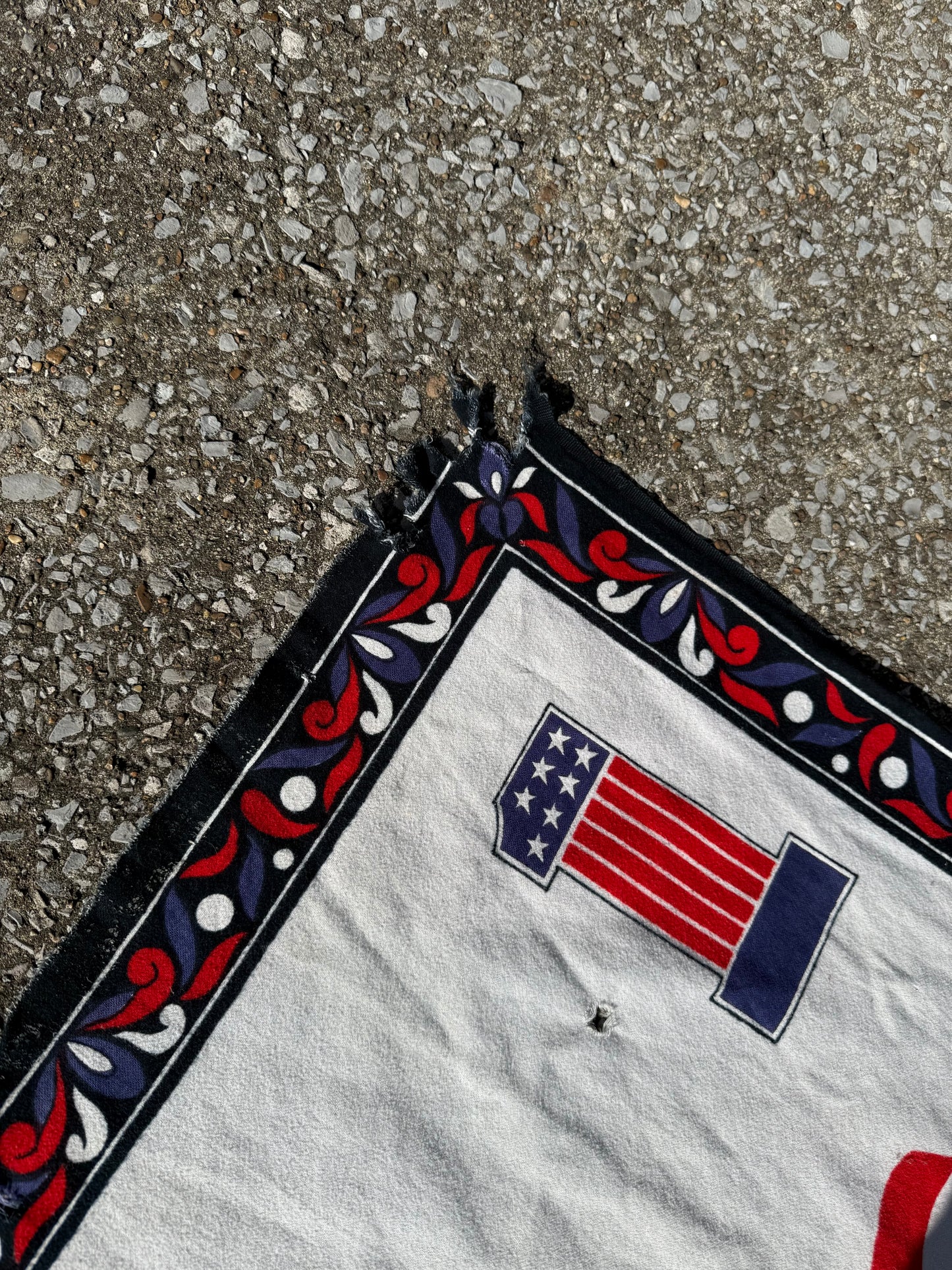 Vintage Motorcycle Born in the USA Tapestry