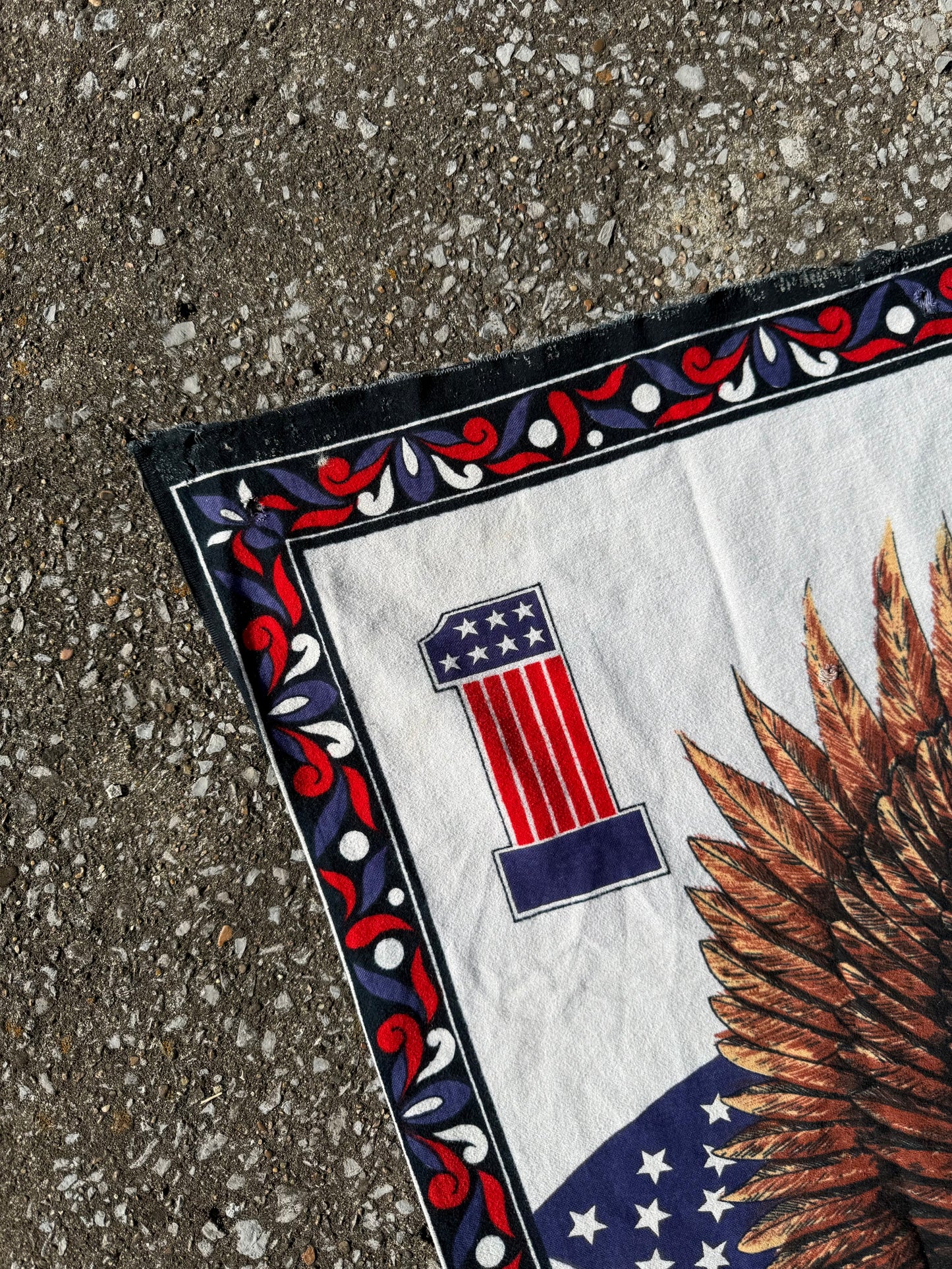 Vintage Motorcycle Born in the USA Tapestry
