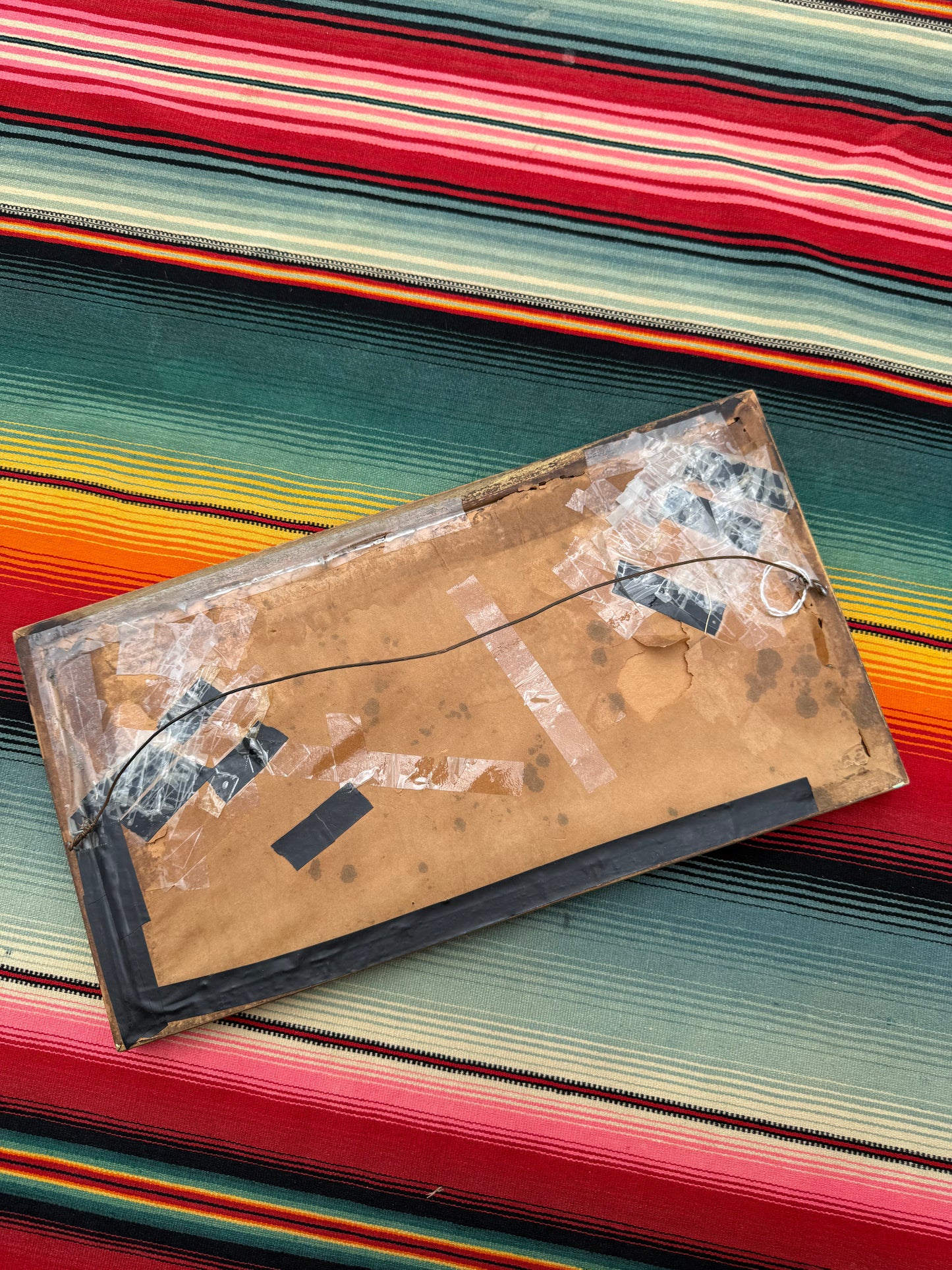 Foil Reverse Painted "God Bless Our Home" Picture (C)