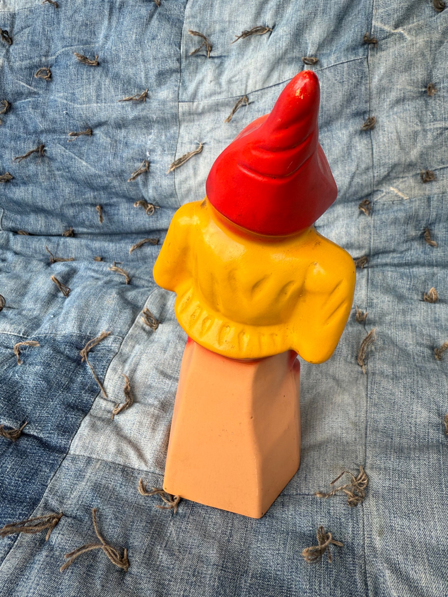 Large Vintage Bisque Gnome
