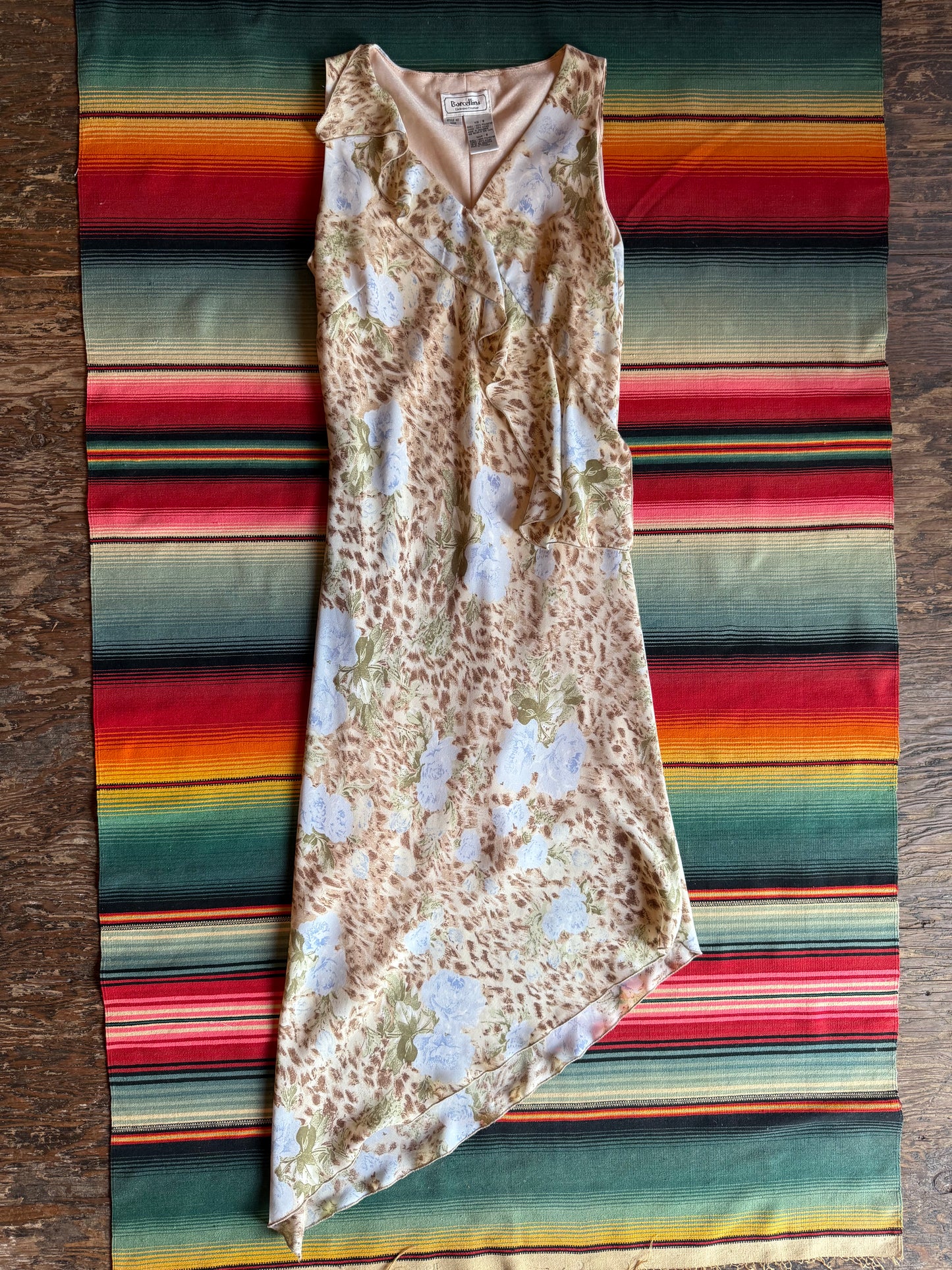 Y2K Leopard Ruffle Dress