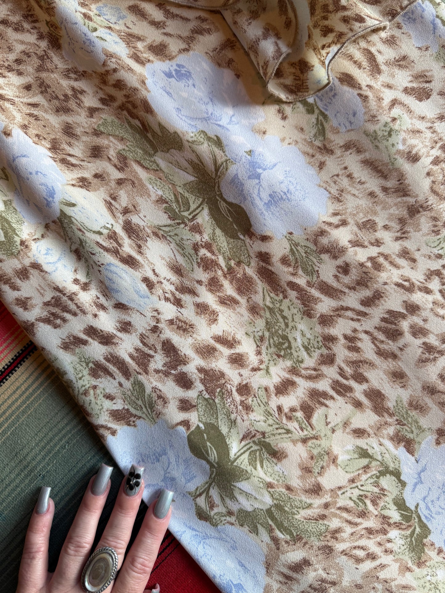 Y2K Leopard Ruffle Dress