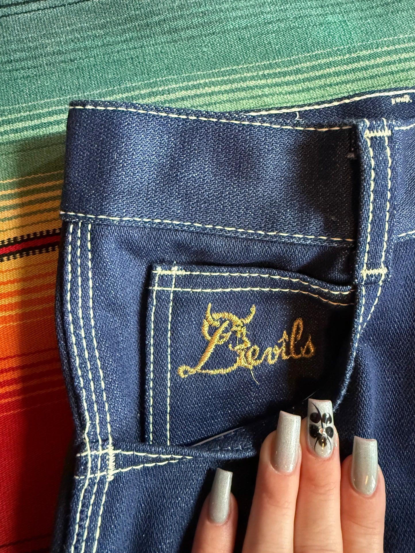 1980s Deadstock Devils Embroidered Jeans