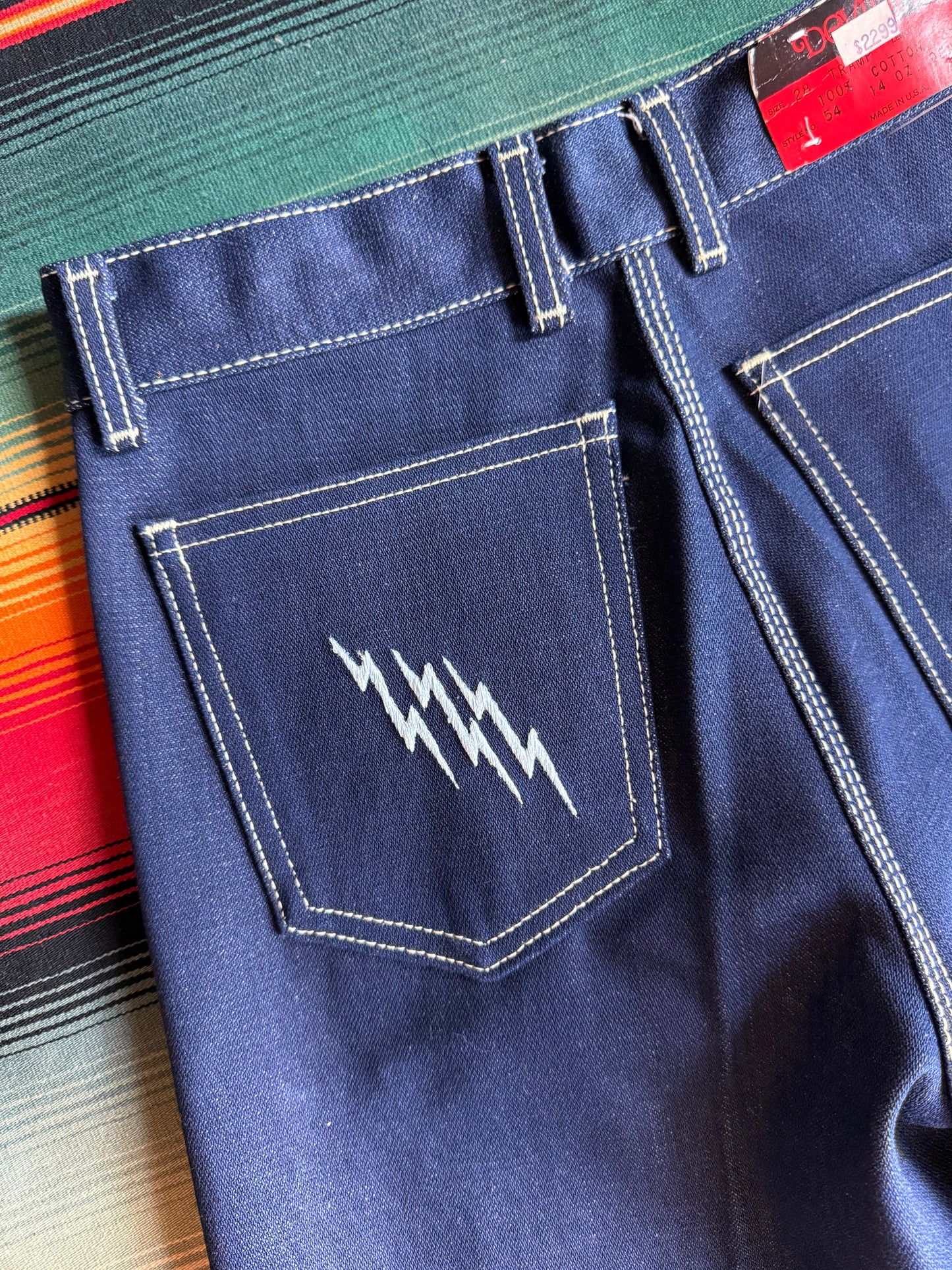 1980s Deadstock Devils Embroidered Jeans