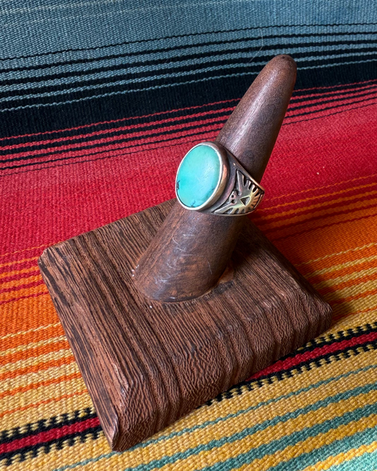 Oval Stone Thunderbird Band Ring (MA)