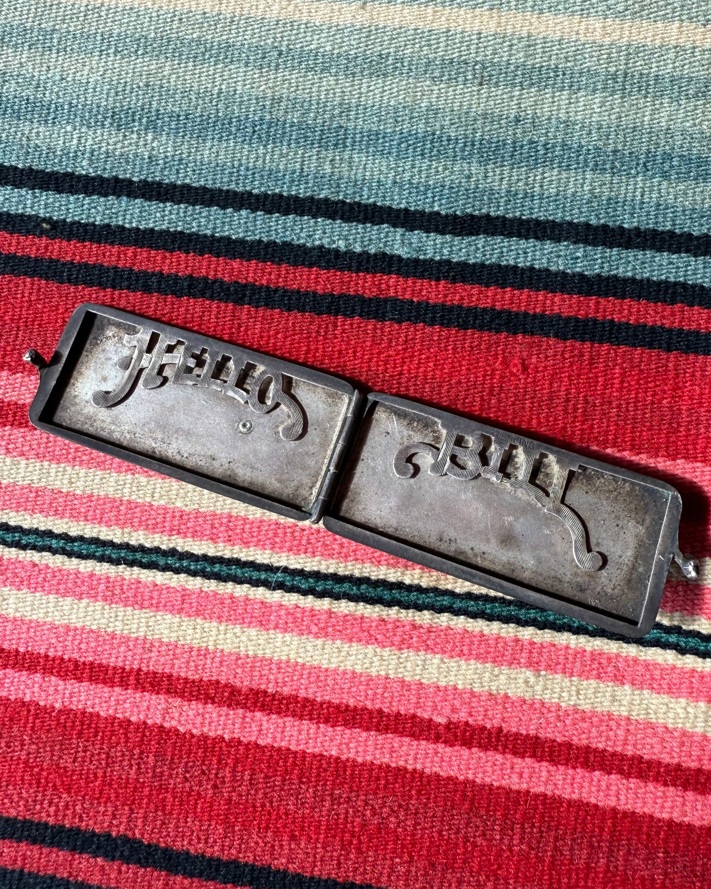 Vintage Sterling and 10k Gold  "Hello Bill" B.P.O.E. Membership Case