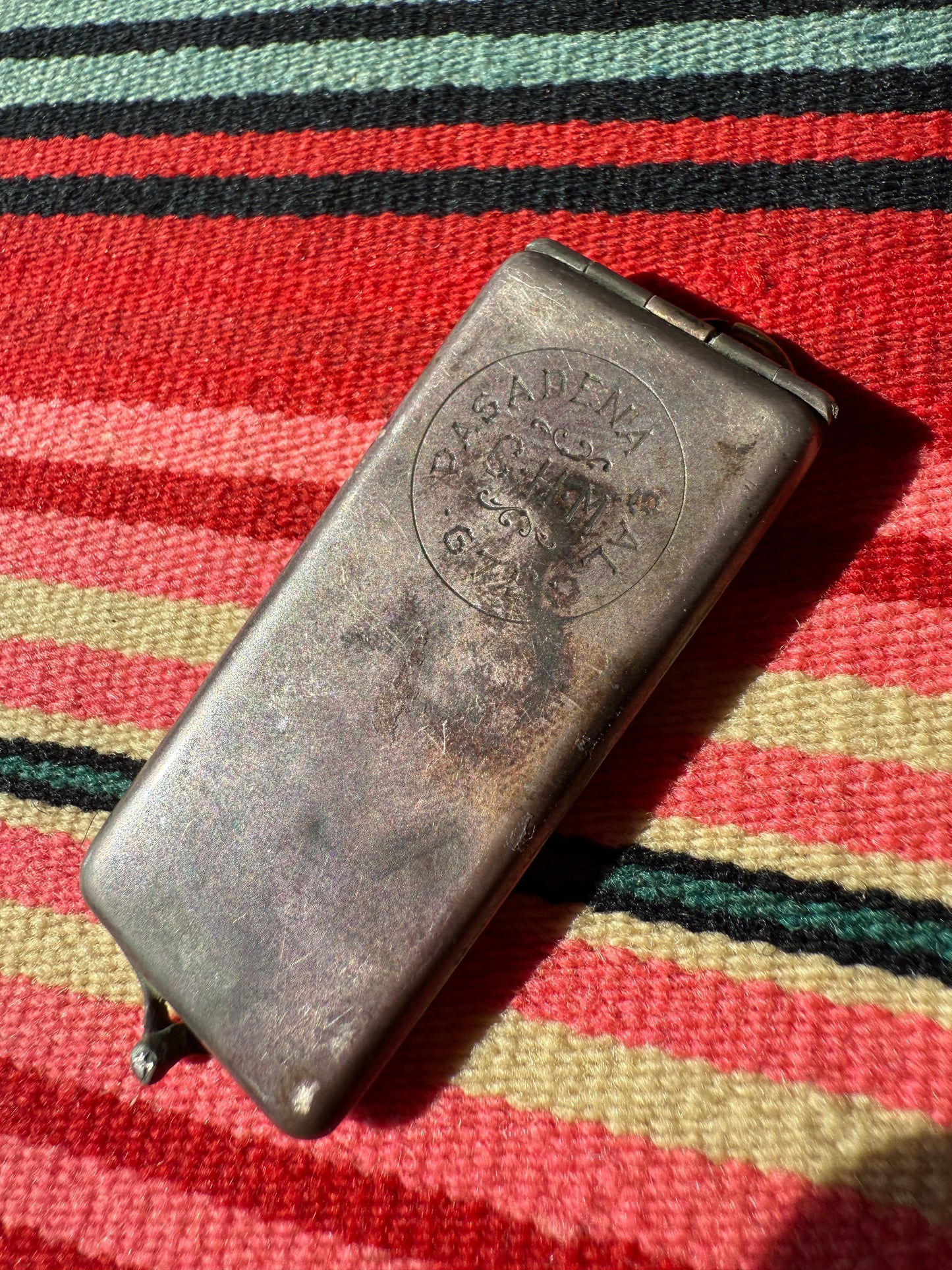 Vintage Sterling and 10k Gold  "Hello Bill" B.P.O.E. Membership Case