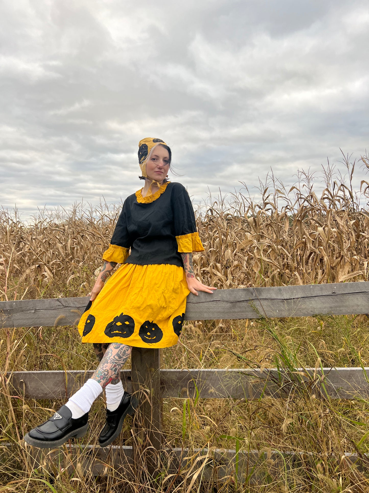1920s Three Piece Jack-o-Lantern Halloween Costume