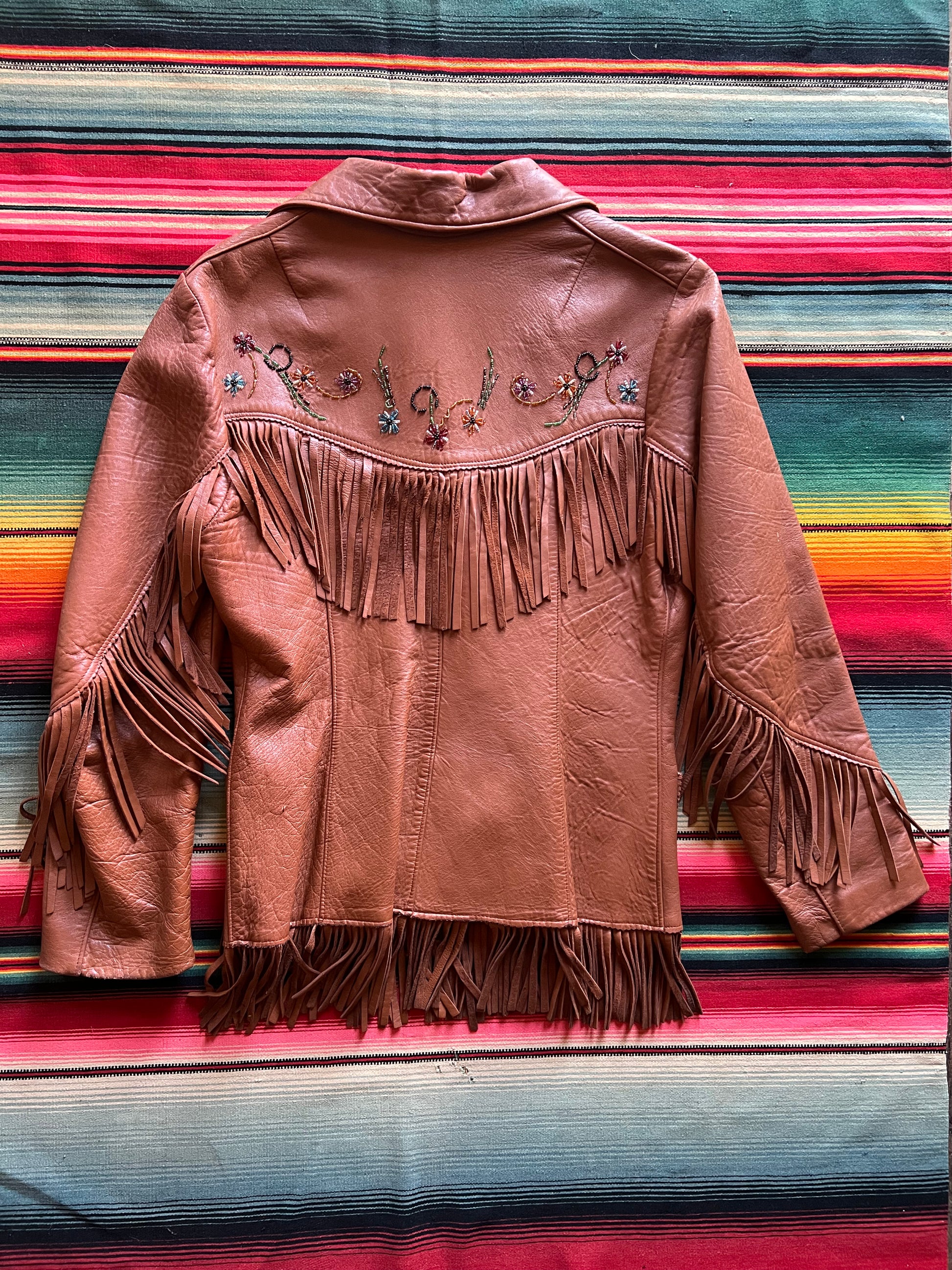 1950s RARE Chris Line Deerskin Beaded Fringe Jacket – High 1950s RARE Chris Line Deerskin Beaded Fringe Jacket – High