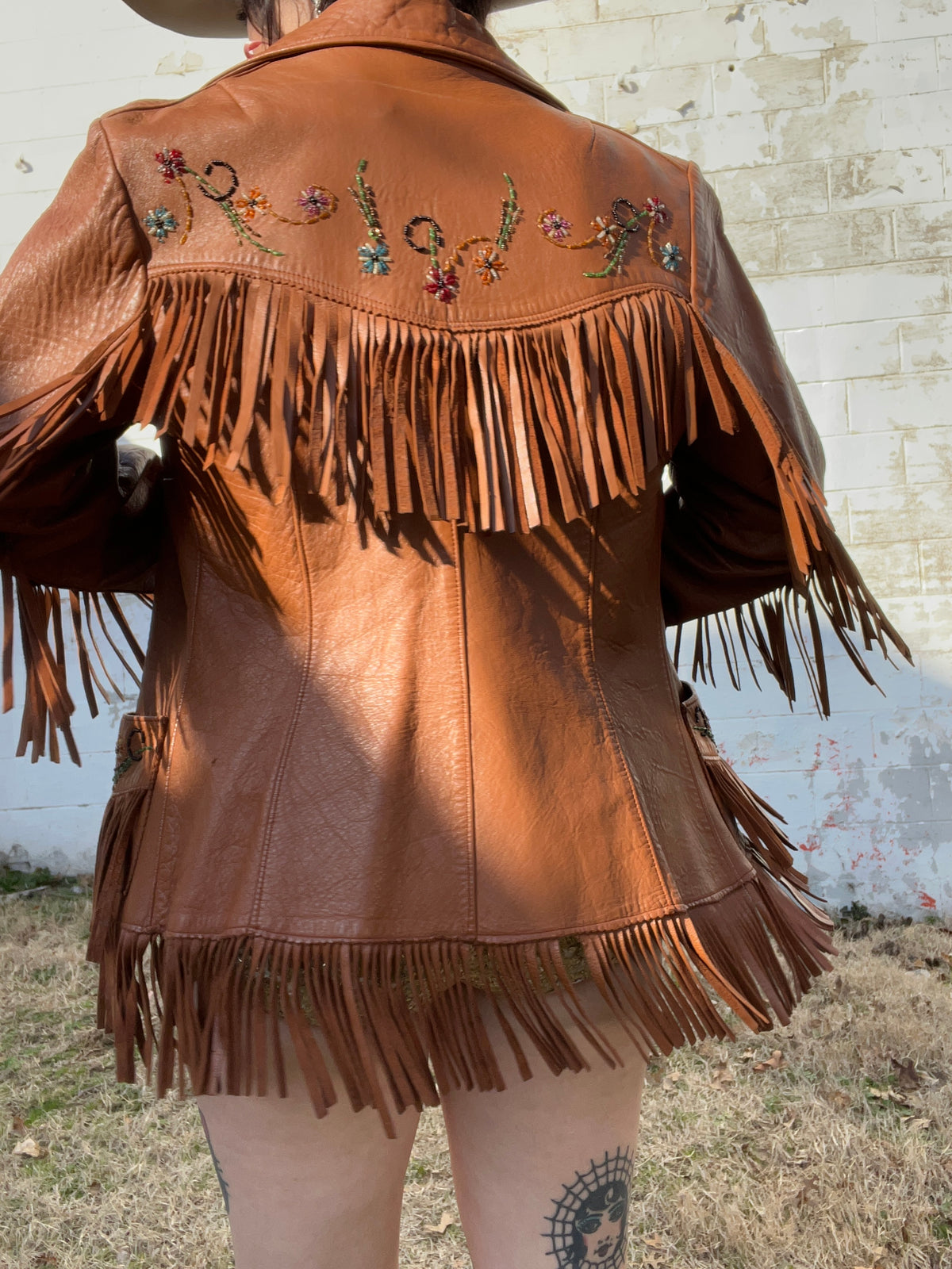1950s RARE Chris Line Deerskin Beaded Fringe Jacket – High Class 
