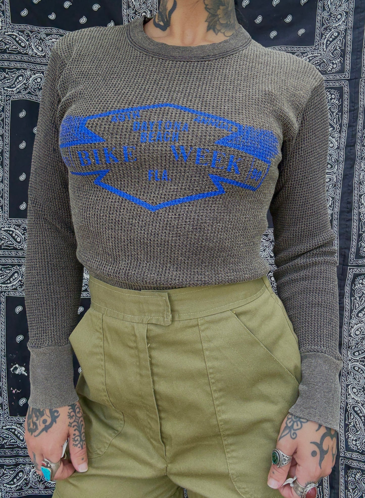 1990s Black Bike Week Thermal