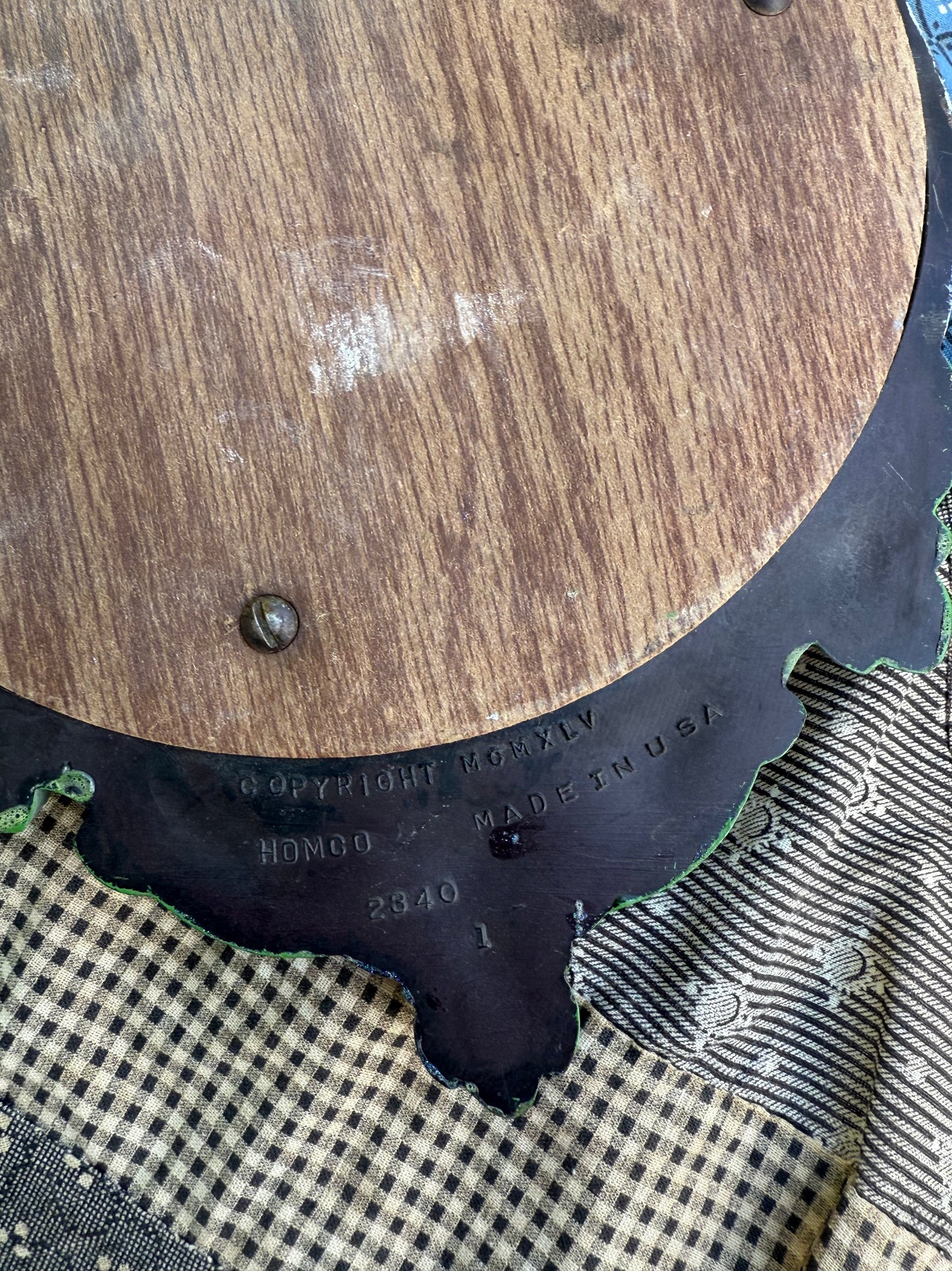 Federal Mirror Dated 1945