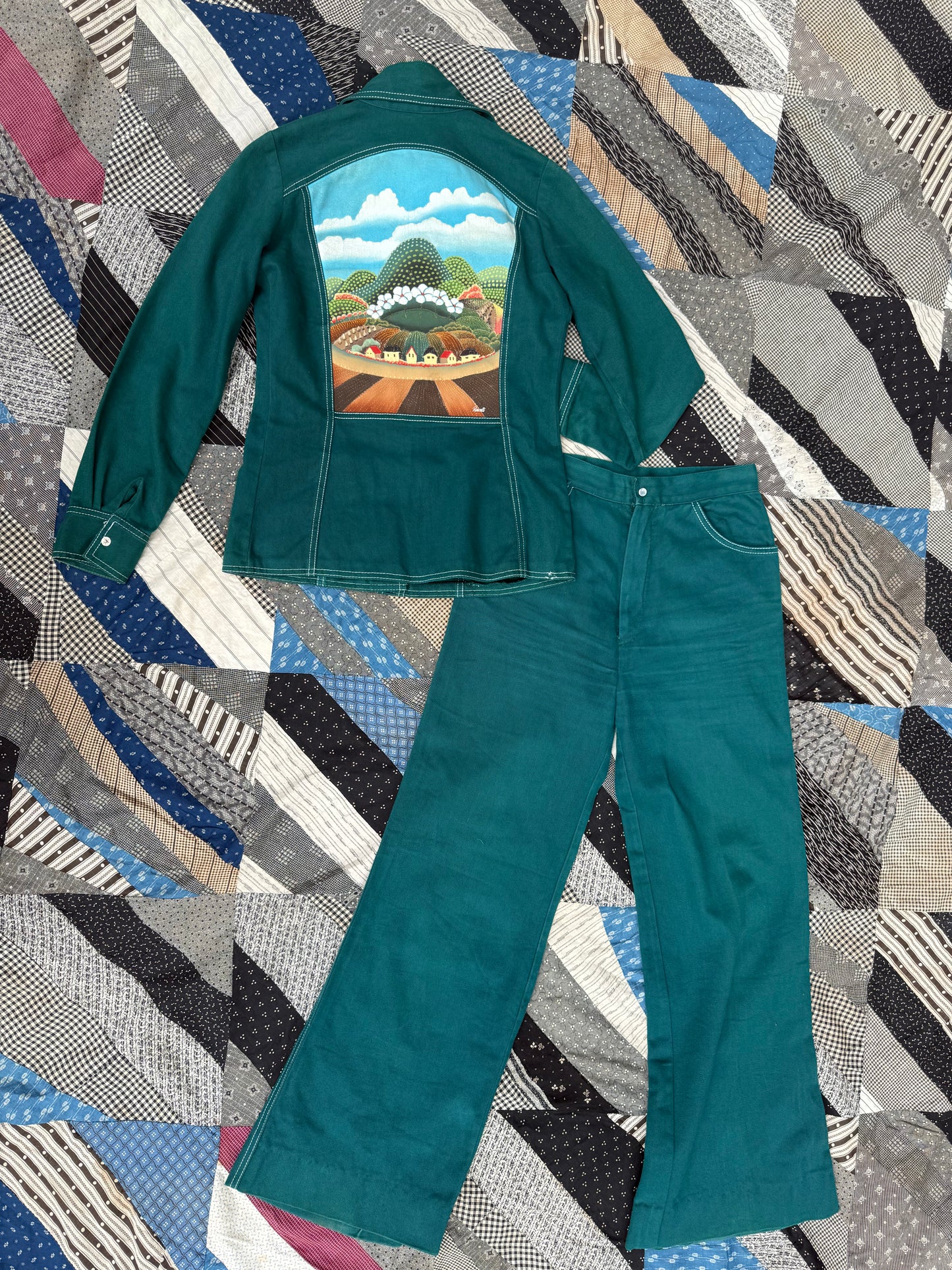 1970s Handpainted Roncelli Set XS