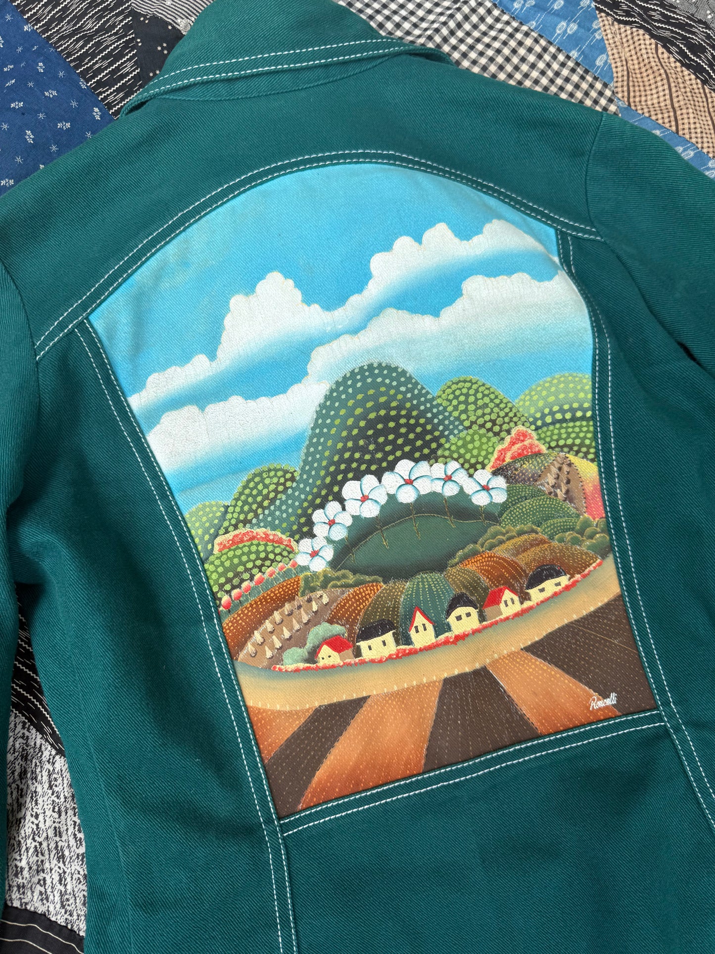 1970s Handpainted Roncelli Set XS