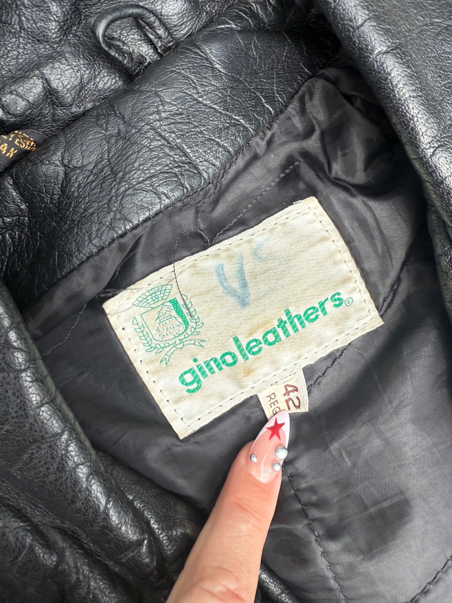 Vintage Gino Leathers Biker Jacket AS IS